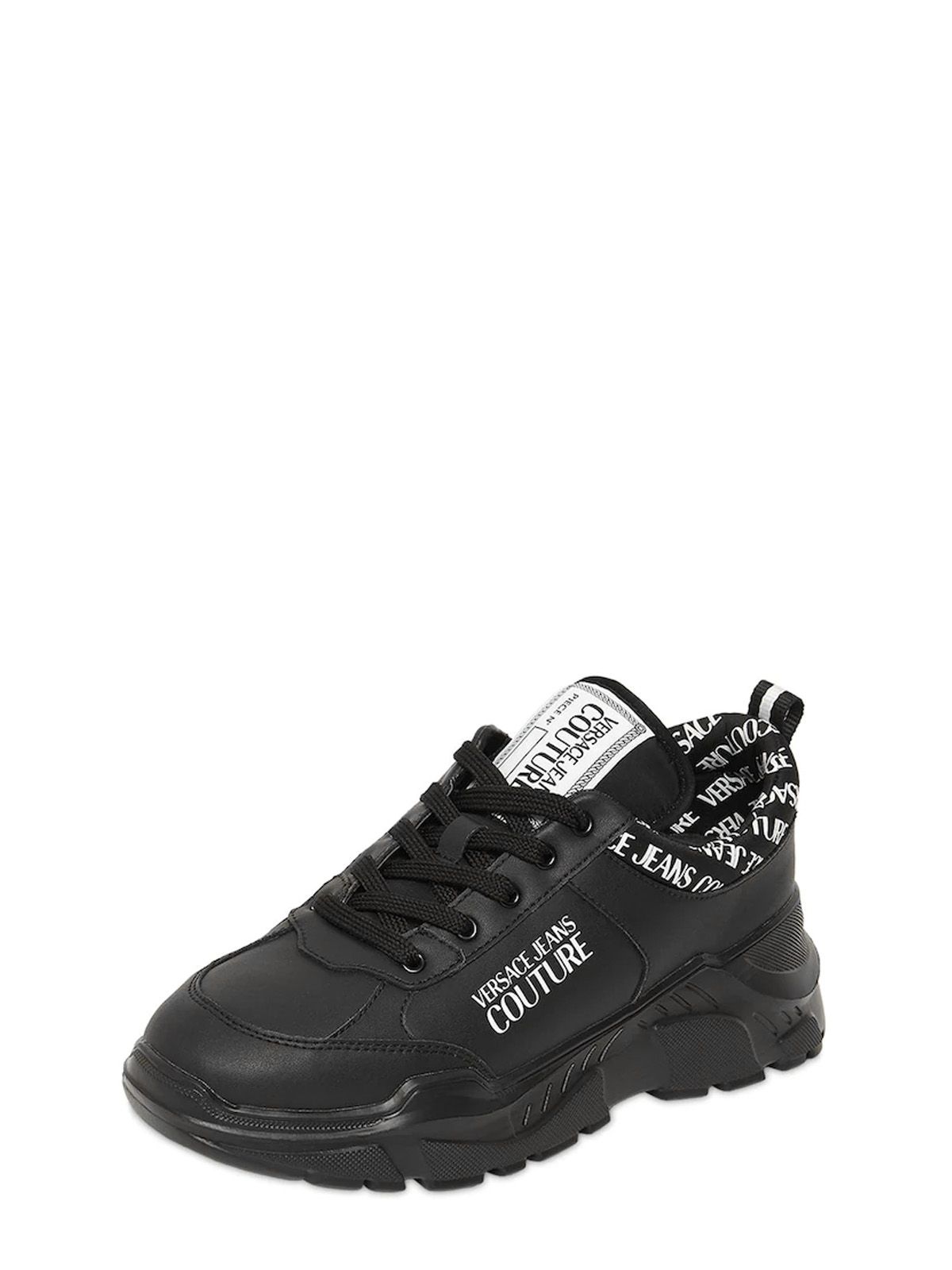 Black 'Speedtrack' sneakers | VERSACE JEANS COUTURE