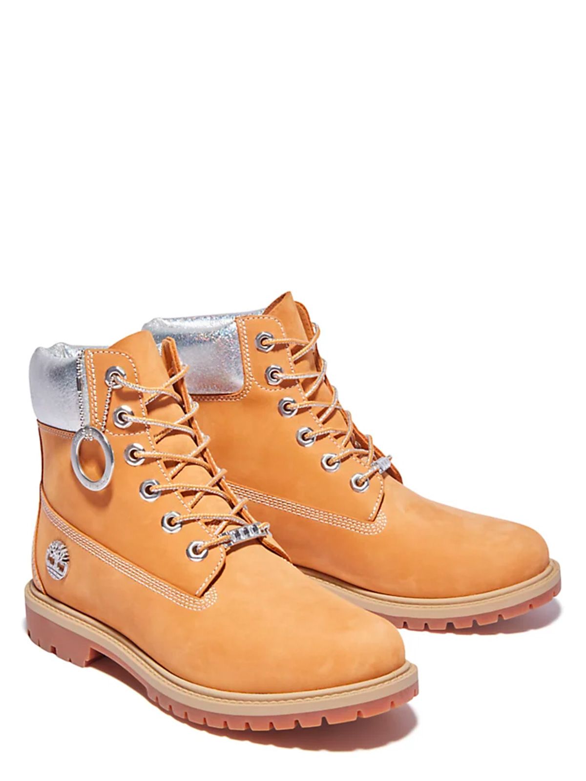 timberland silver boots