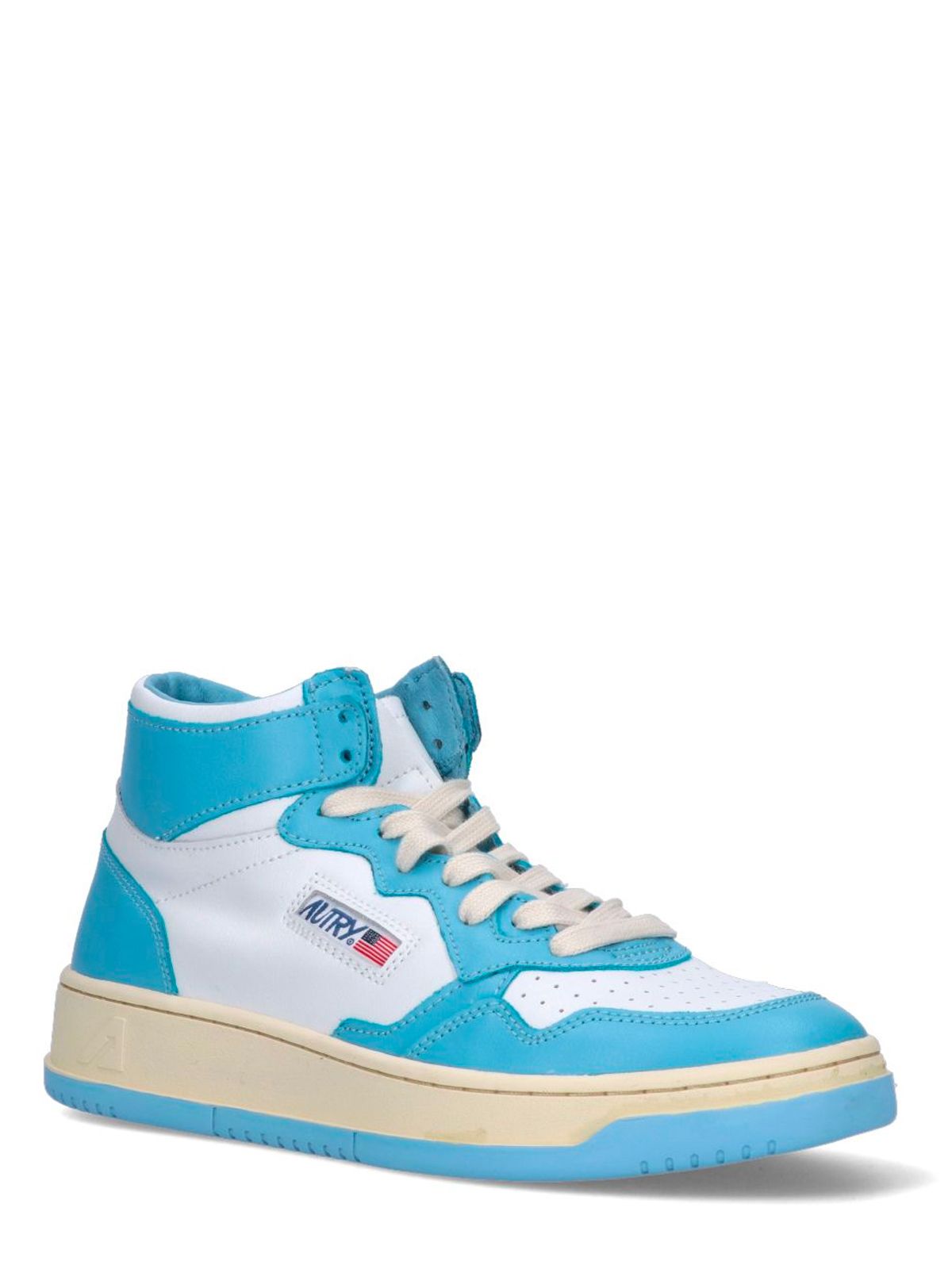 Sneakers bianche/azzurre 'Medalist Mid' | AUTRY