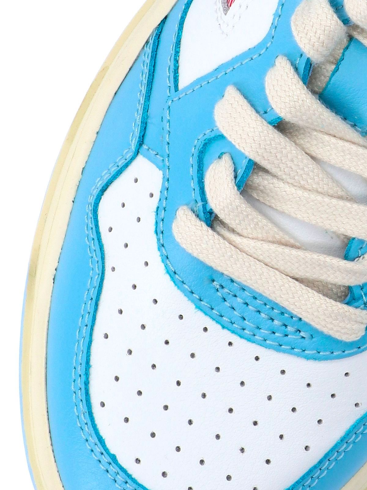 Sneakers bianche/azzurre 'Medalist Mid' | AUTRY