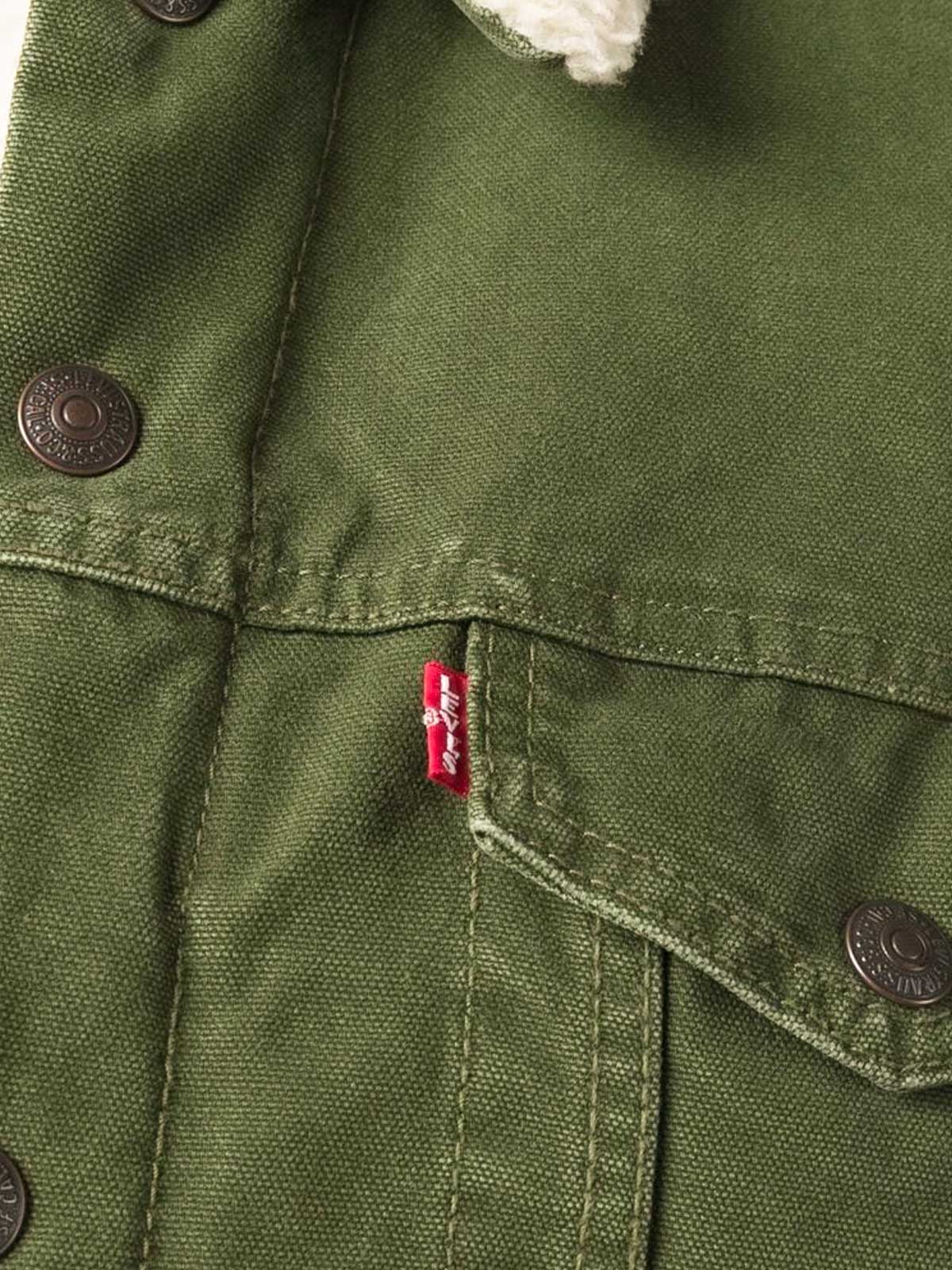 levis jacket olive
