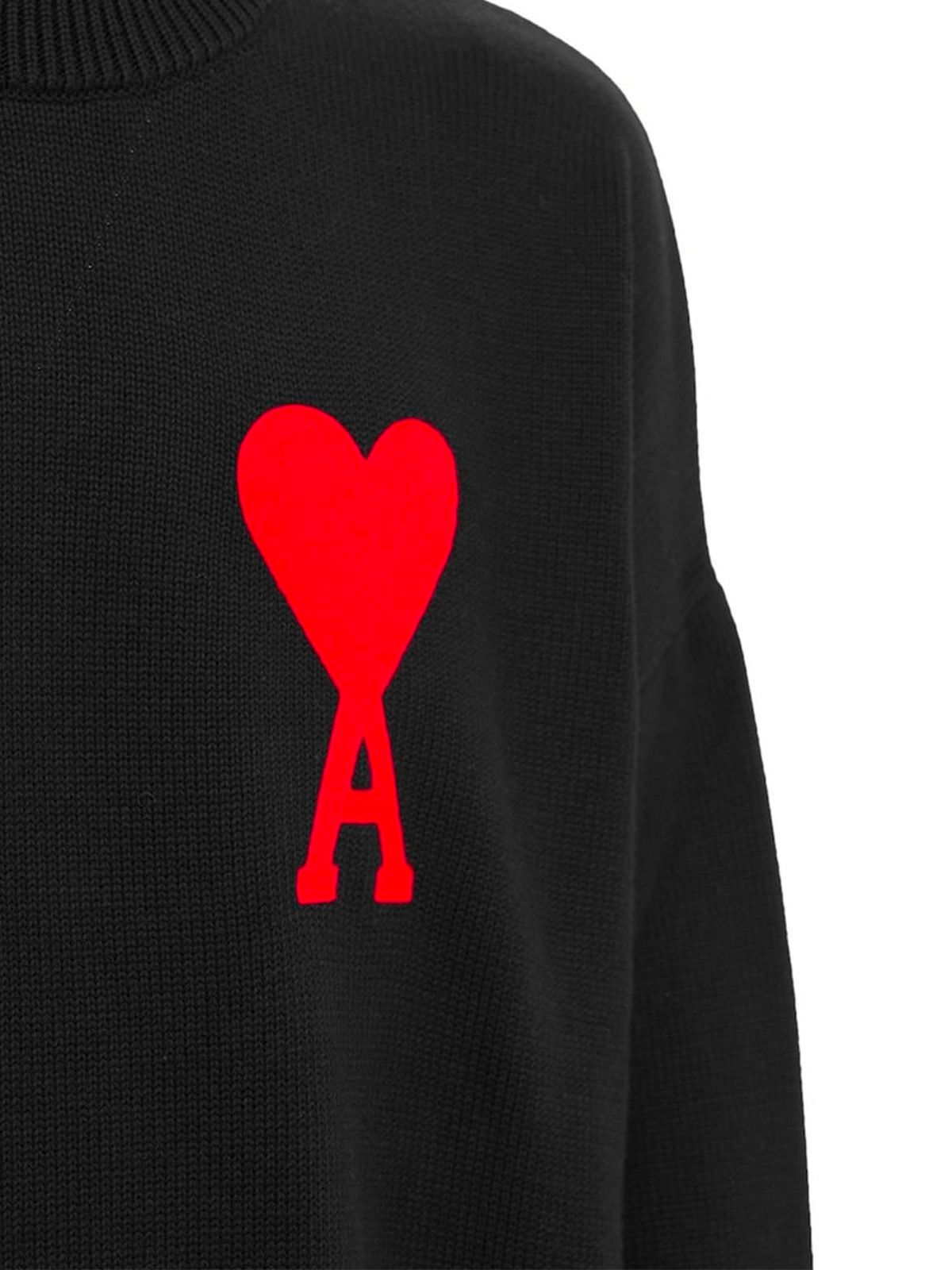 Maglione nero 'Ami de Coeur' | AMI PARIS