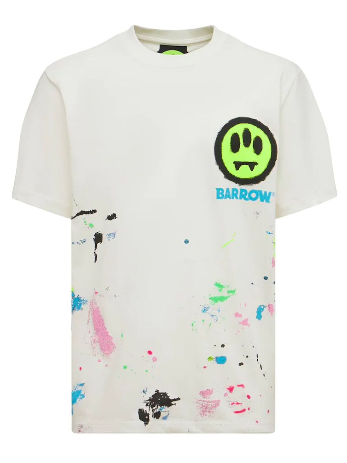 Barrow Fall Winter 20/21 flame print t-shirt in white - 027998 002