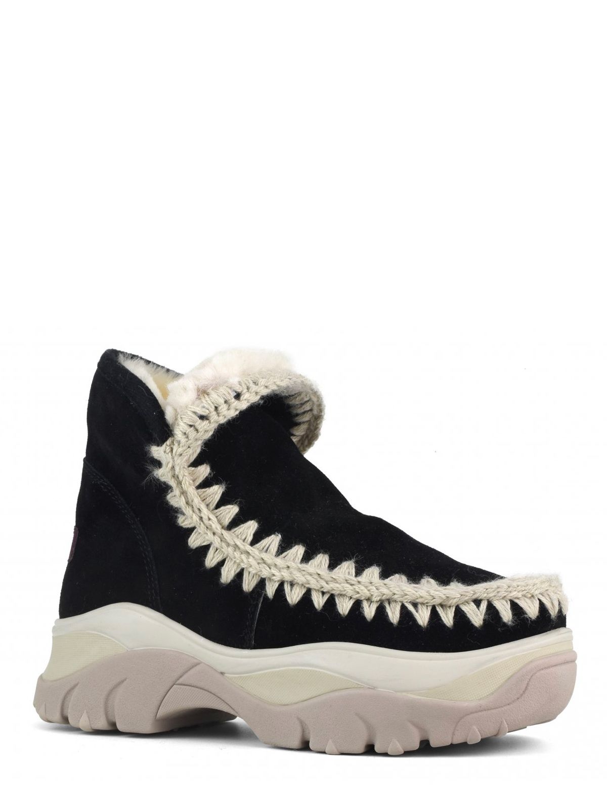 Black 'Chunky Eskimo' sneakers | MOU