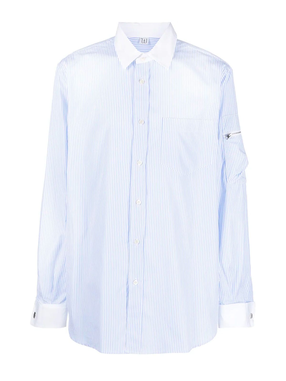 Camicia azzurra a righe 