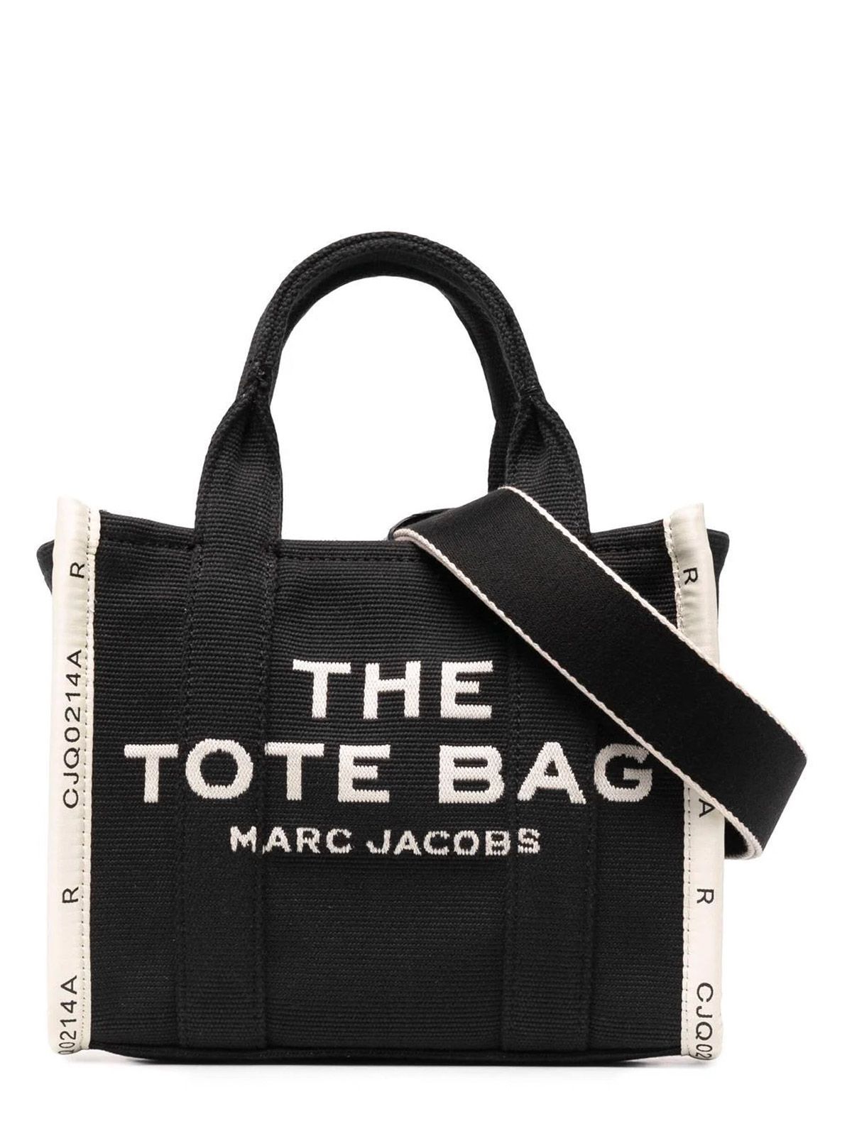 The Small Black Jacquard Tote Bag