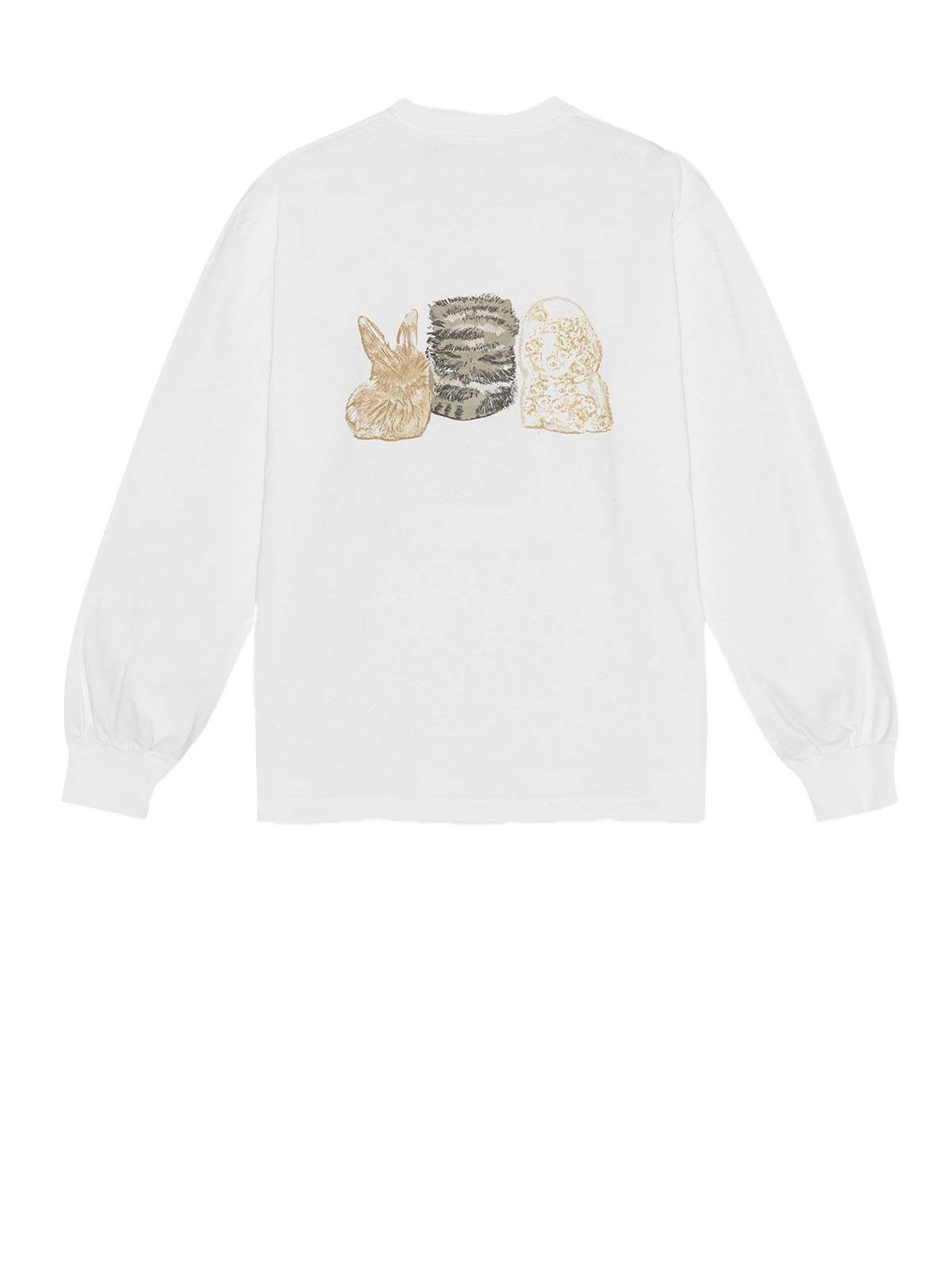 Re-cut Heavy Jersey Animals Long sleeve Ganni