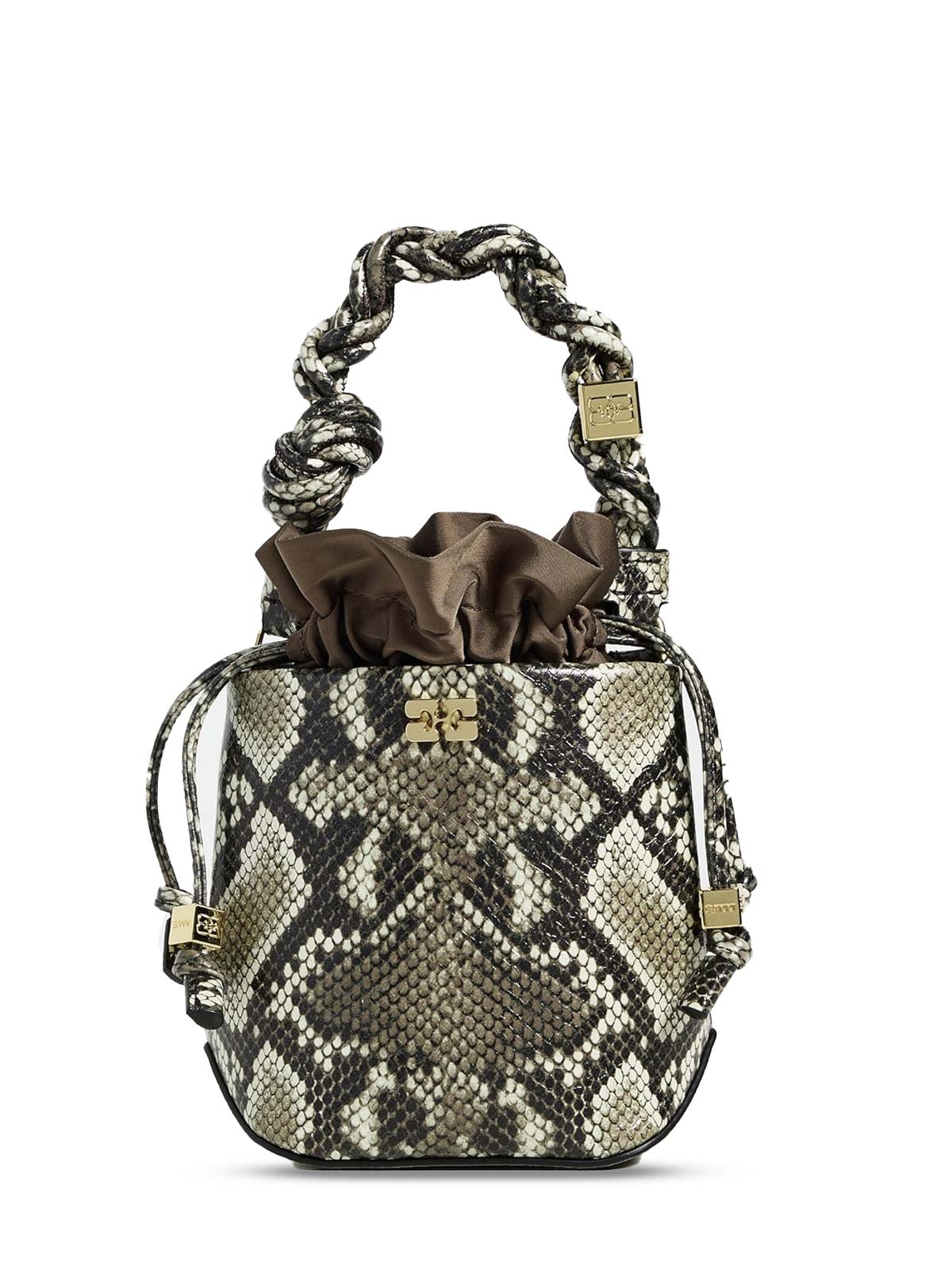 Borsa a secchiello Mini Bou snake
