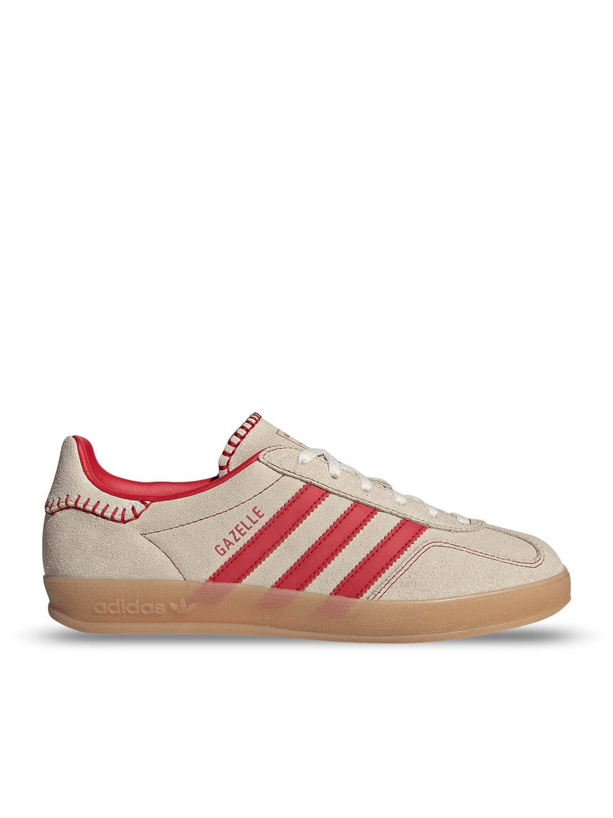 Gazelle Indoor Beige/Red Shoe - Woman