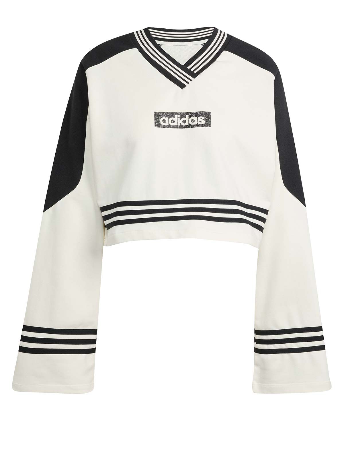 Cropped sweatshirt white