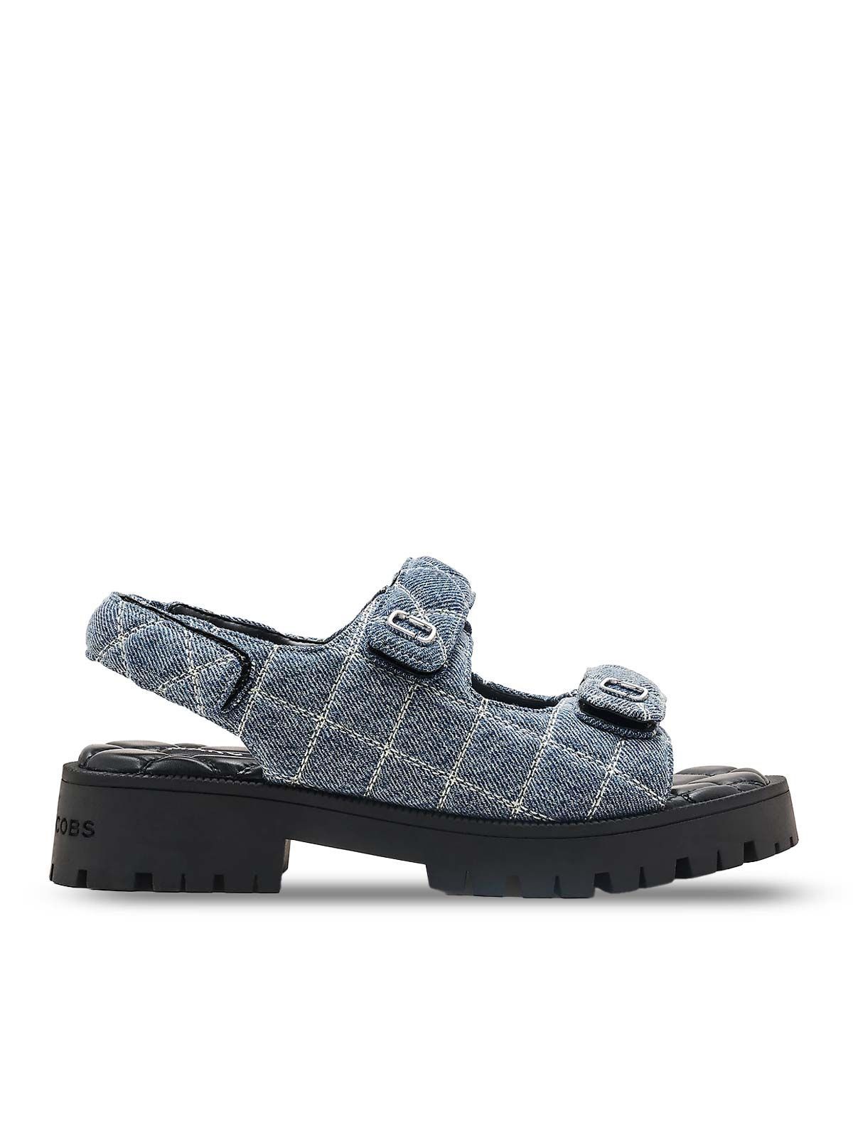 The Quilted  Denim Sunny Sandal