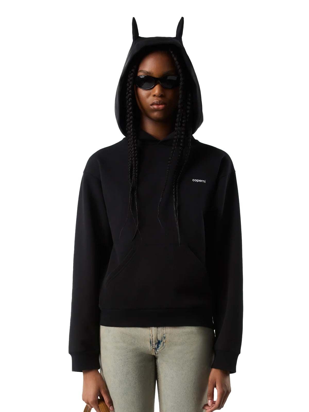 トップス coperni horn hoodie black Horn Hoodie (COPJS15BIS523-BLACK-BLUE)