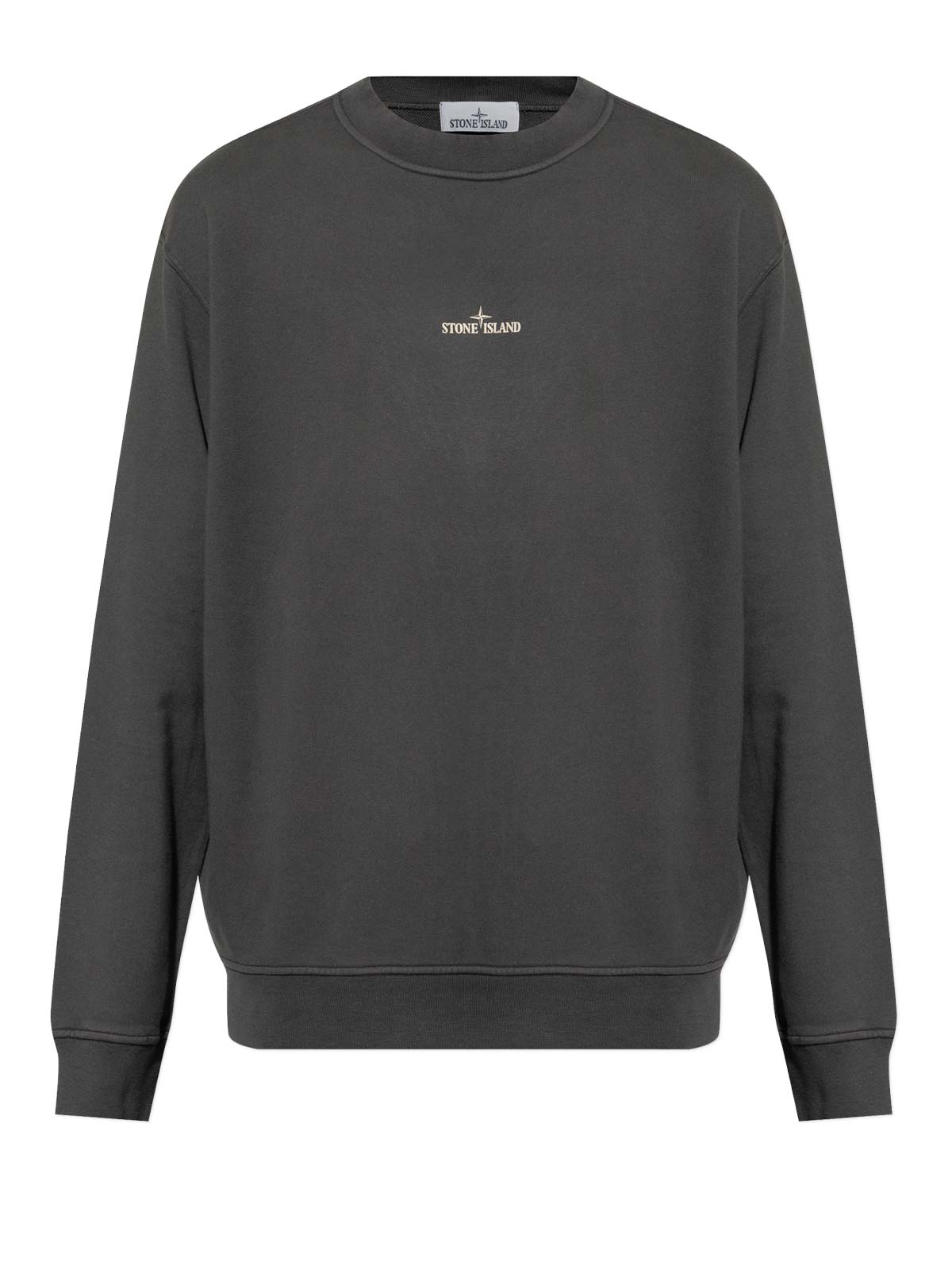 Felpa girocollo grigia