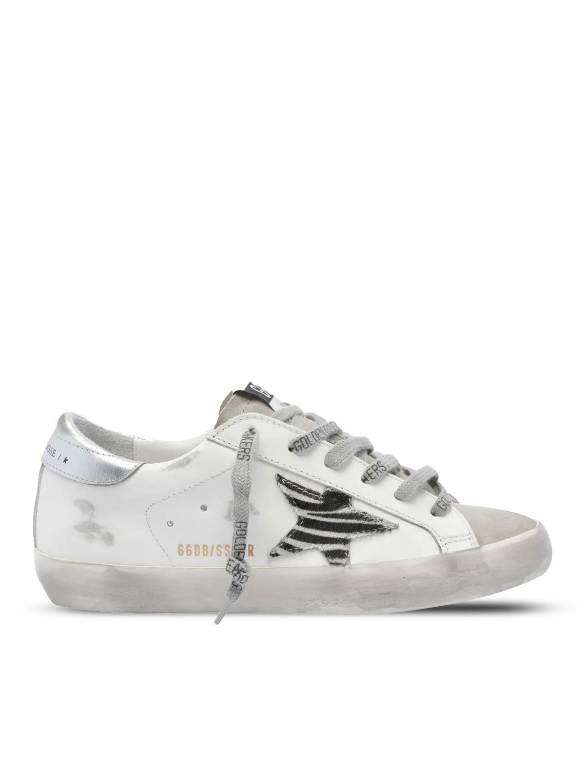 Super-Star con stella in cavallino zebrato Scarpa - Donna