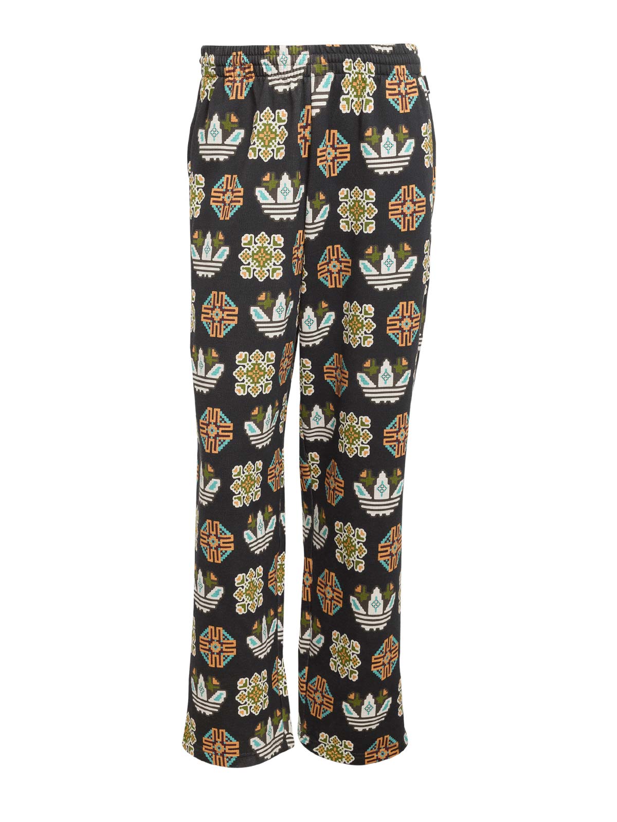 Monogram wide-leg trousers