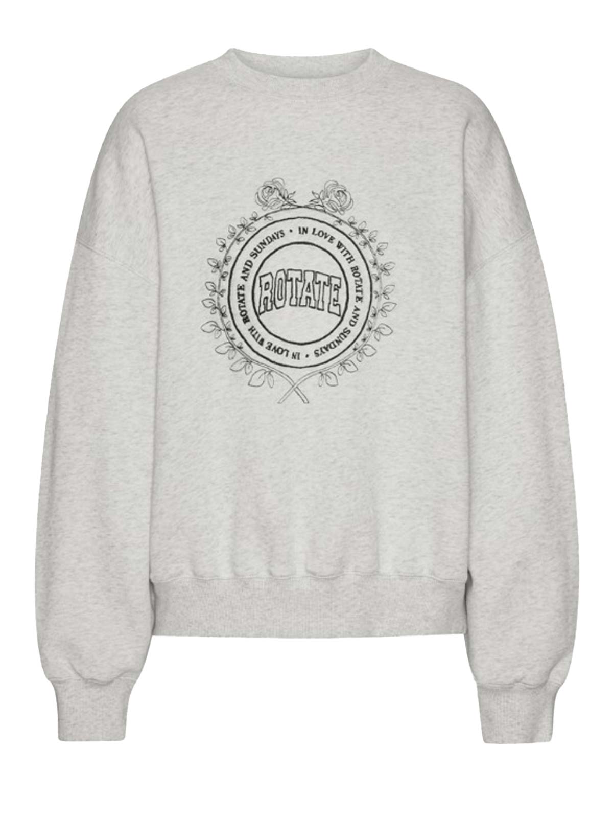 Felpa girocollo bianca