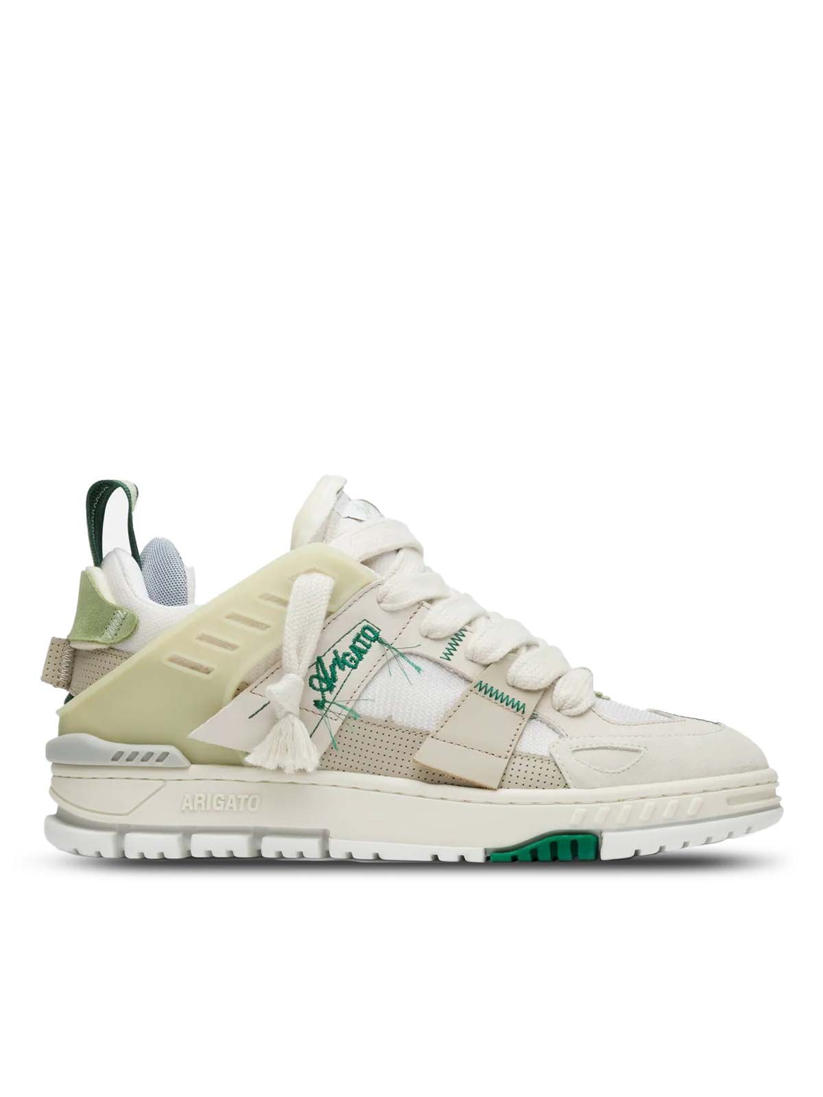 Area Patchwork beige/green Shoe - Man