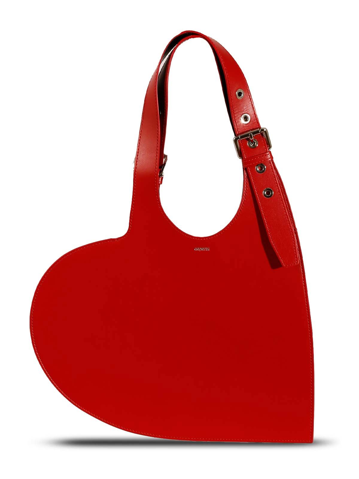 red Coperni Belt Heart Tote | quaranta Boutique Coperni