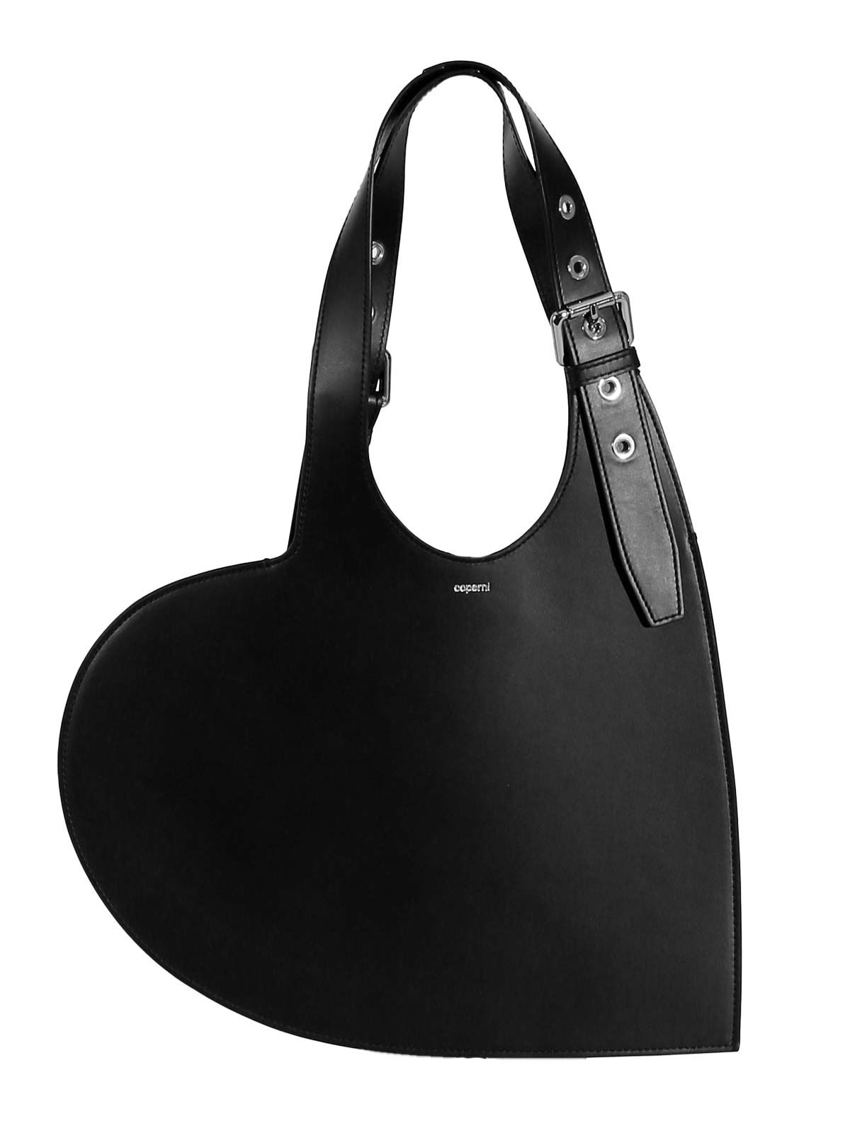 Belt Heart Tote nera