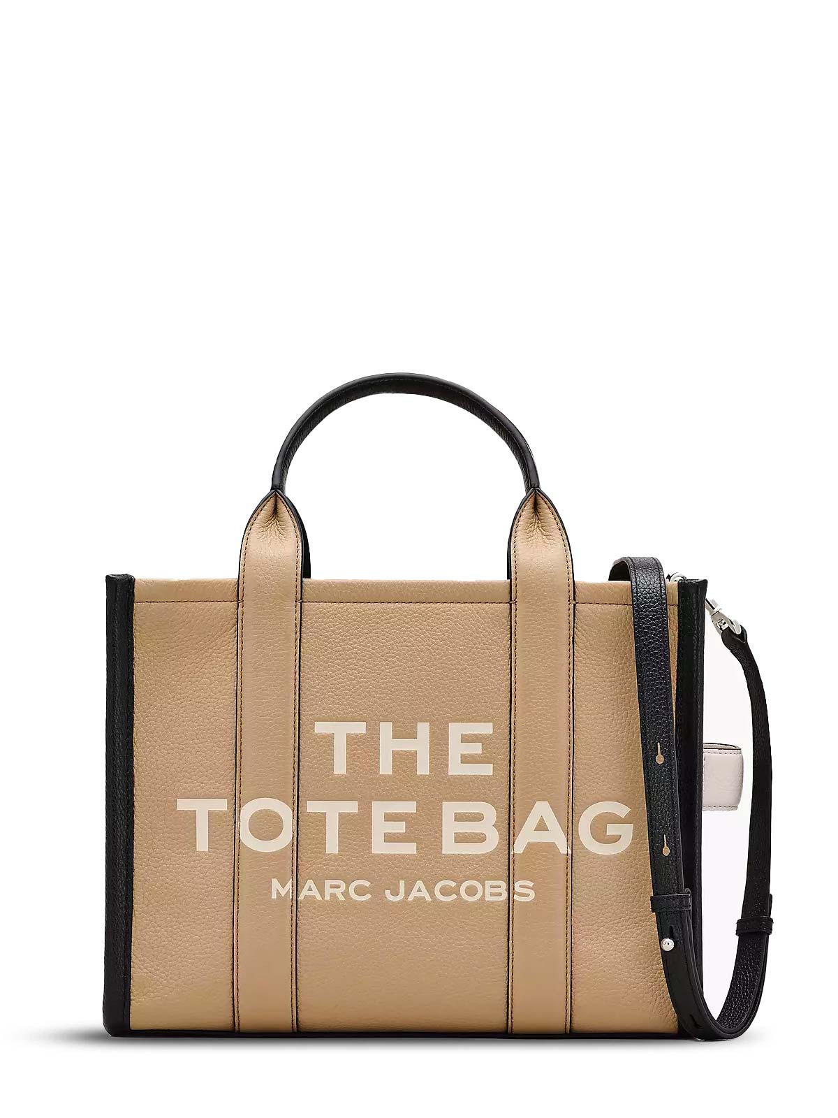 Tote media colorblock cammello