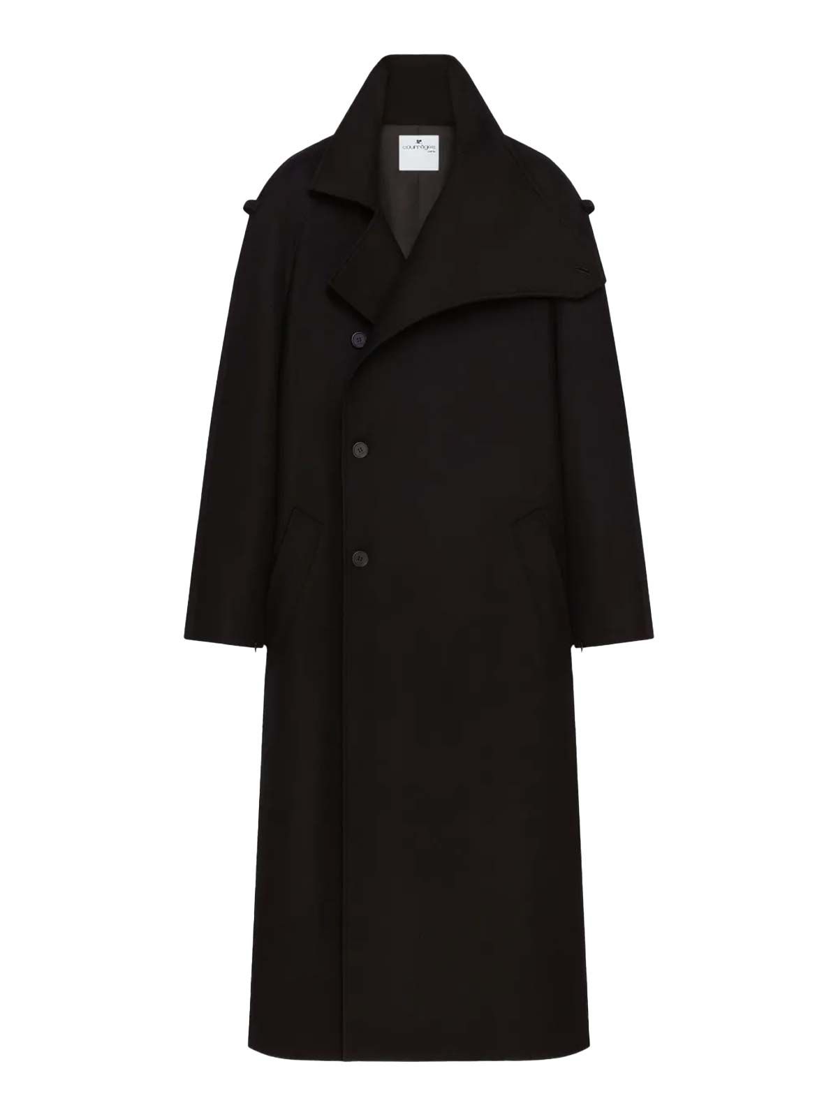 OBLIQUE MAXI TRENCH COAT