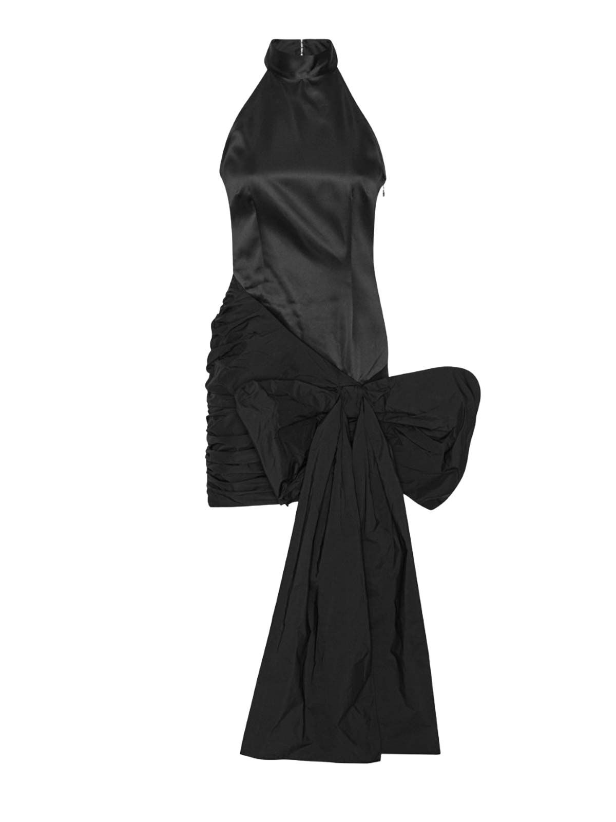SATIN BOW DRESS