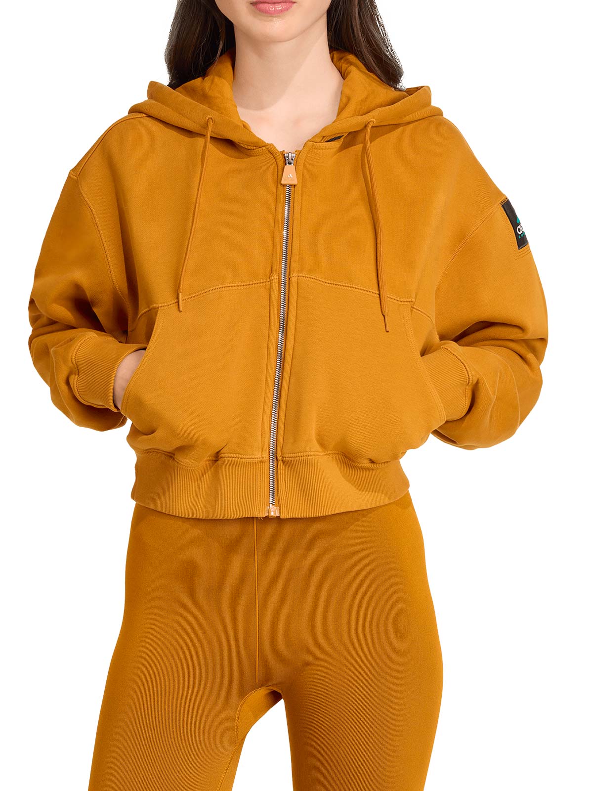 felpa adidas con cappuccio arancione Quaranta Boutique Adidas