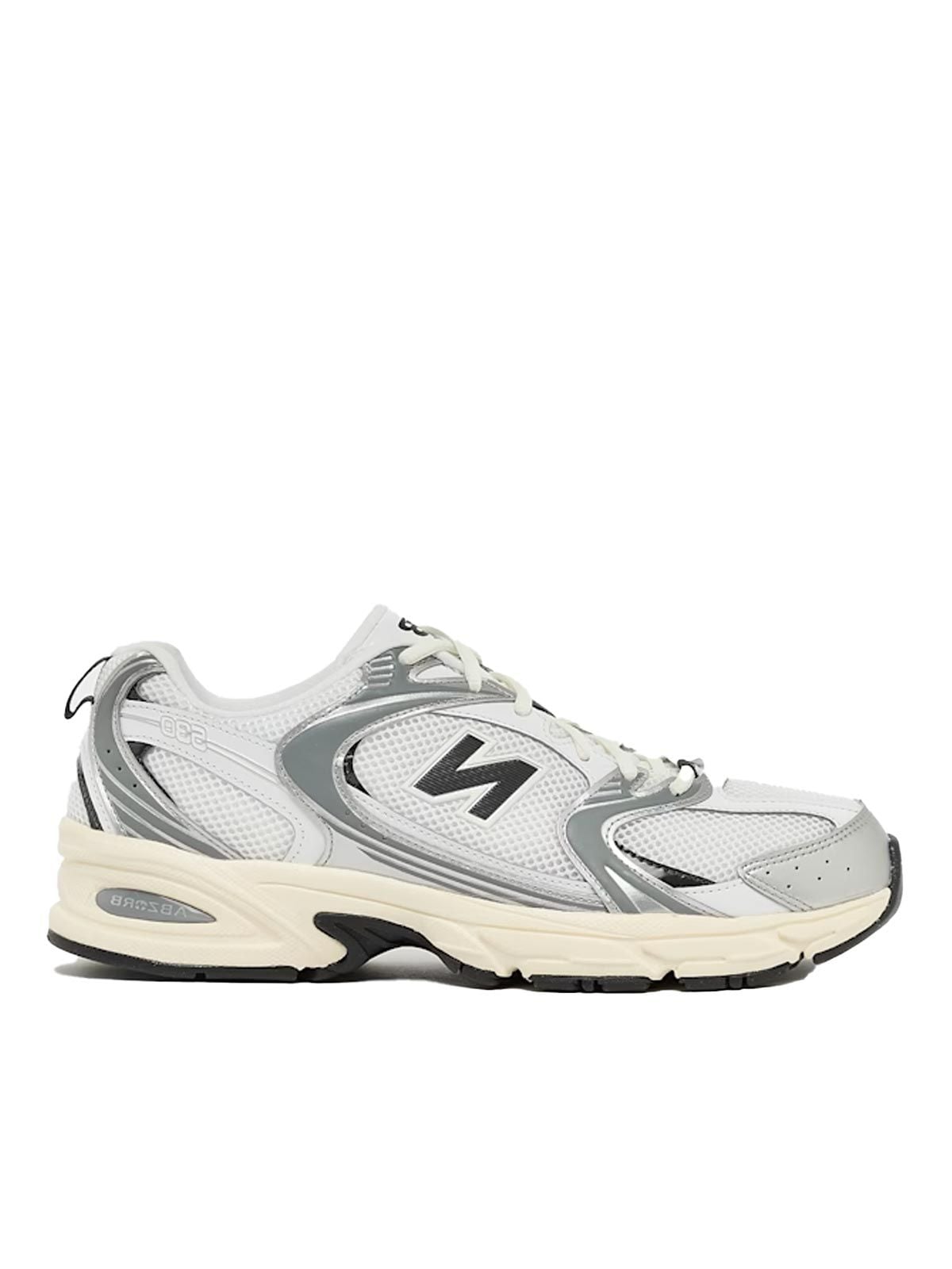 New Balance 530 Silver and Black Shoe - Woman