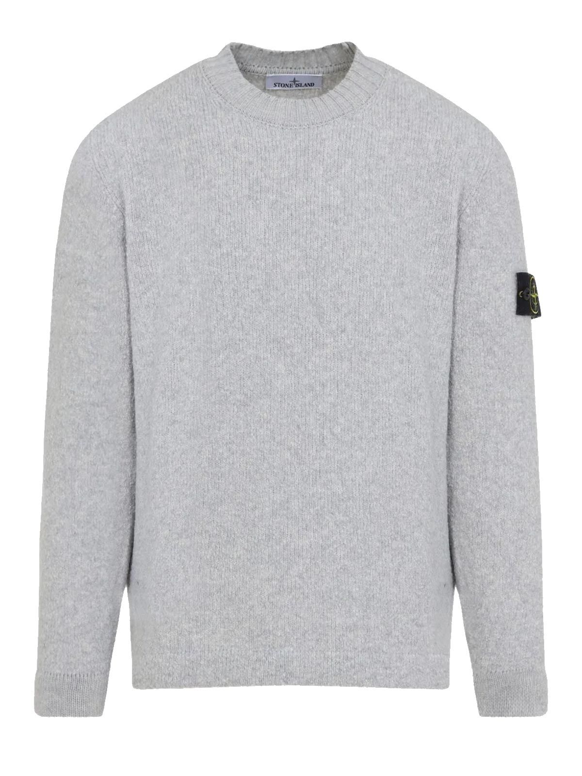 Maglione girocollo grigio