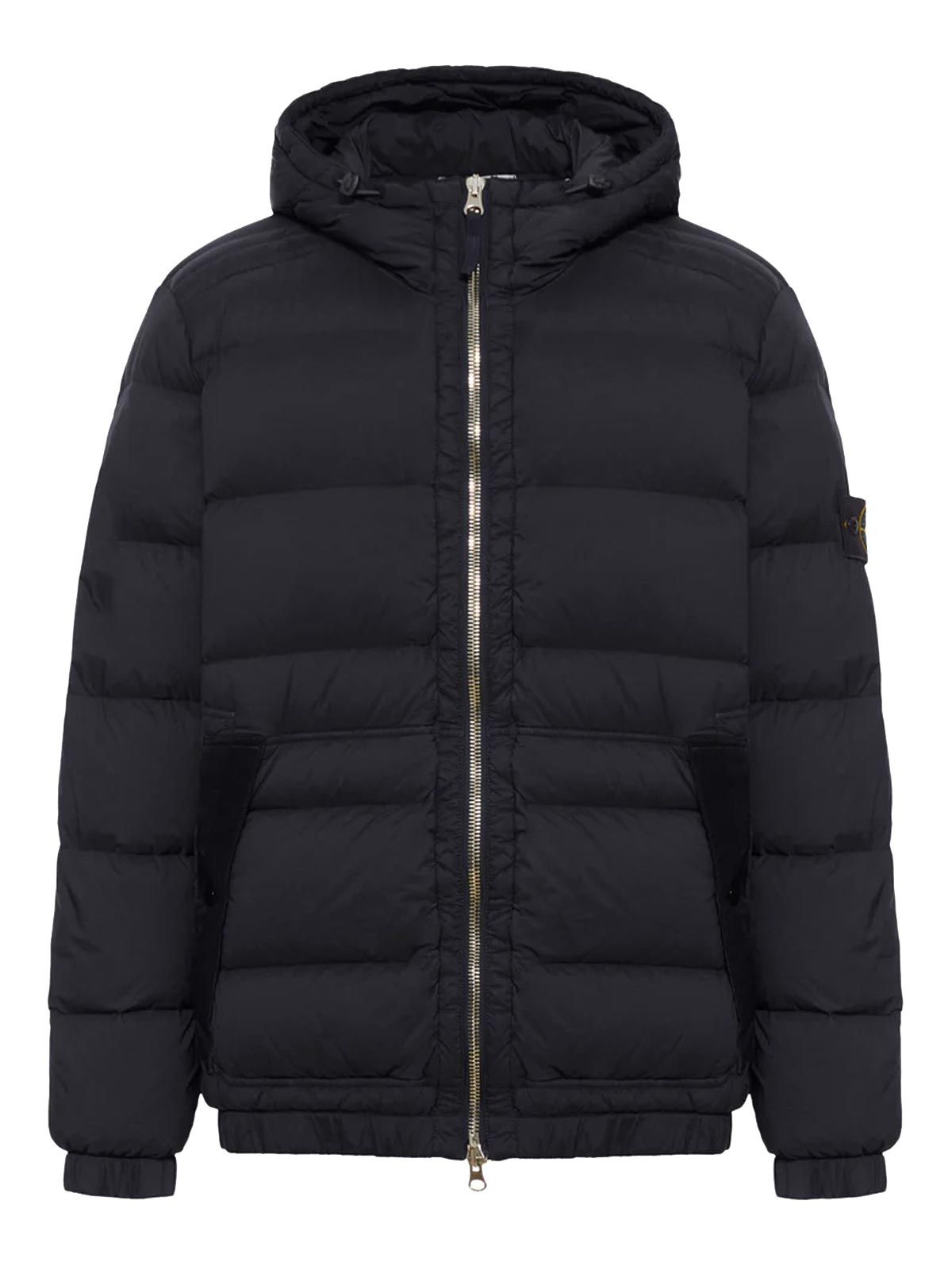piumino Stone Island nero con cappuccio Quaranta Boutique Stone