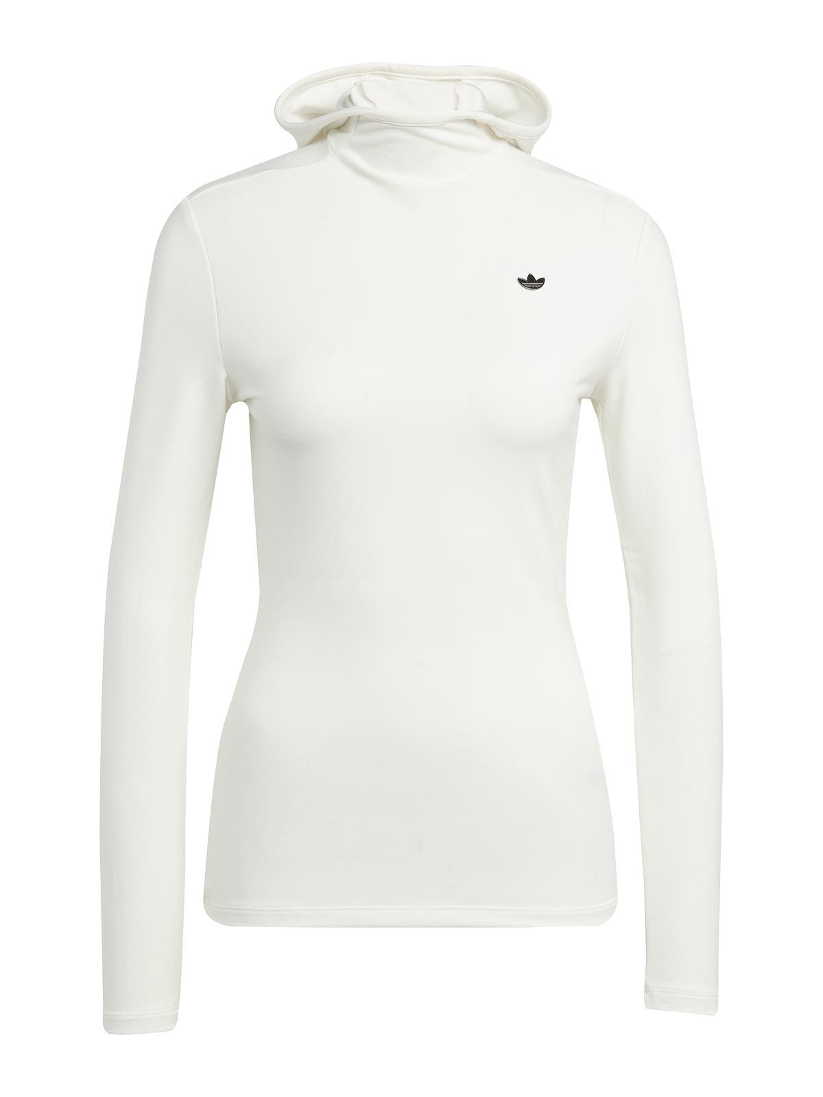 Felpa con cappuccio bianca