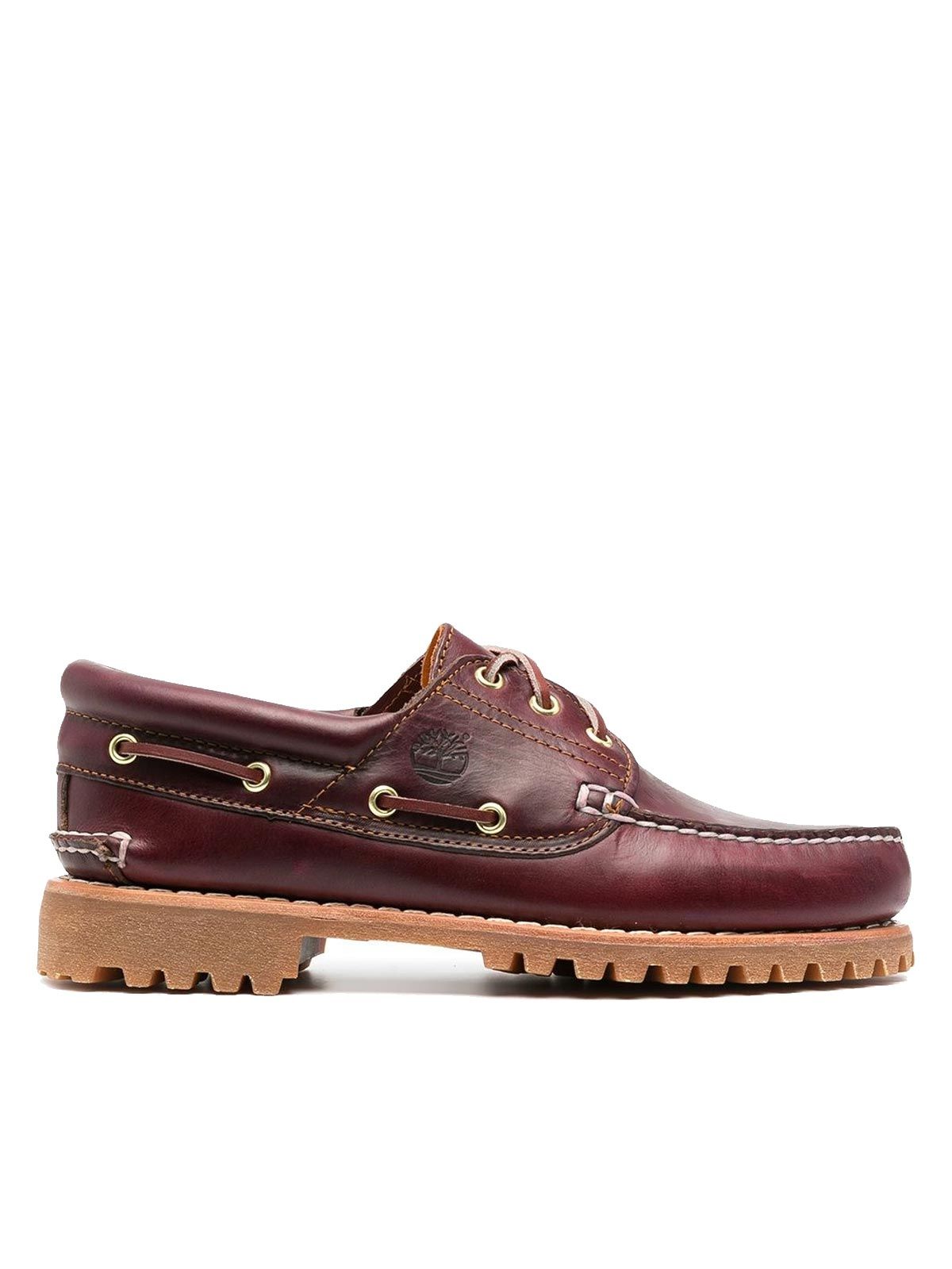 3-Eye Lug burgundy Shoe - Man