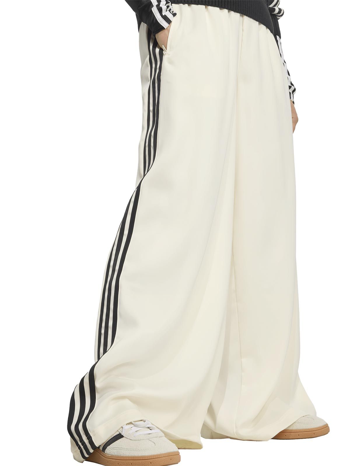 pantaloni da tuta adidas a gamba larga bianchi Quaranta Boutique