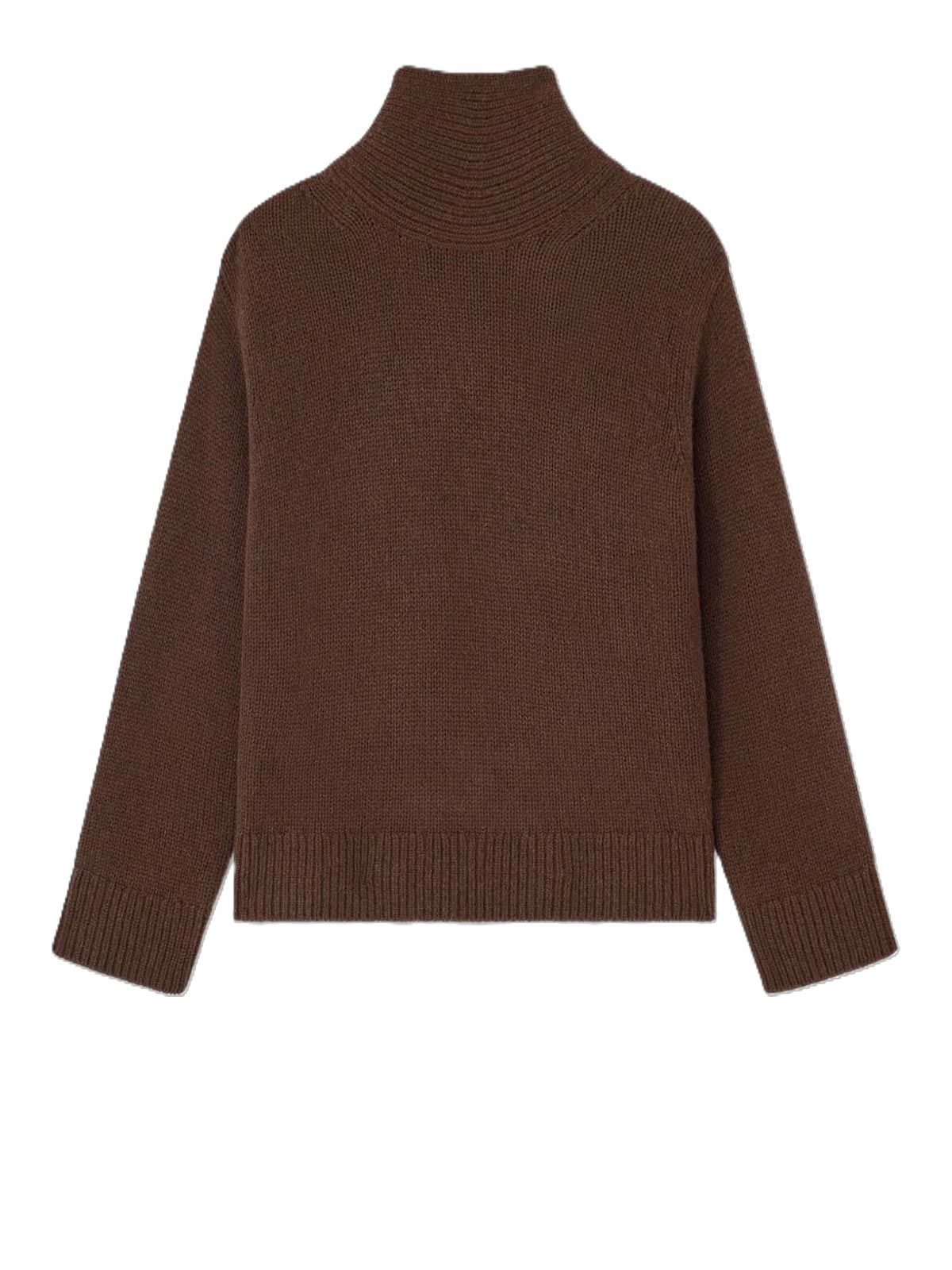 Chunky Yak Mix Open Back Pullover