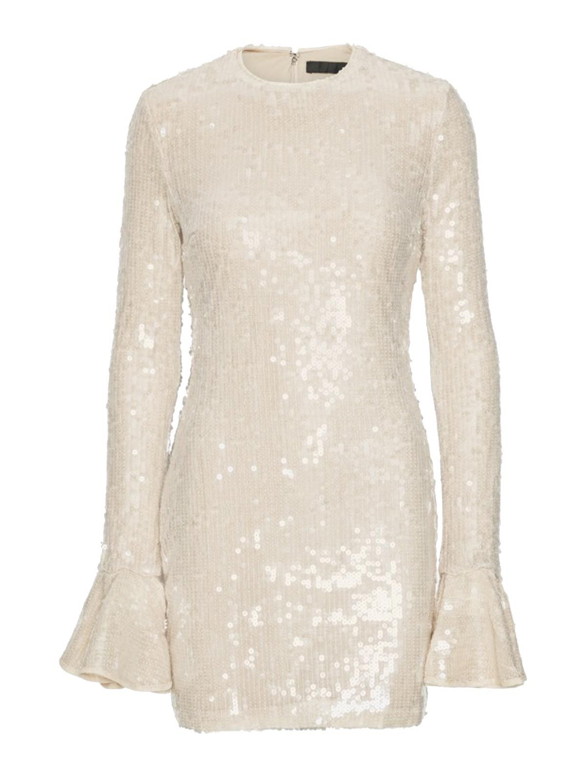 Sequins Ls Mini Dress