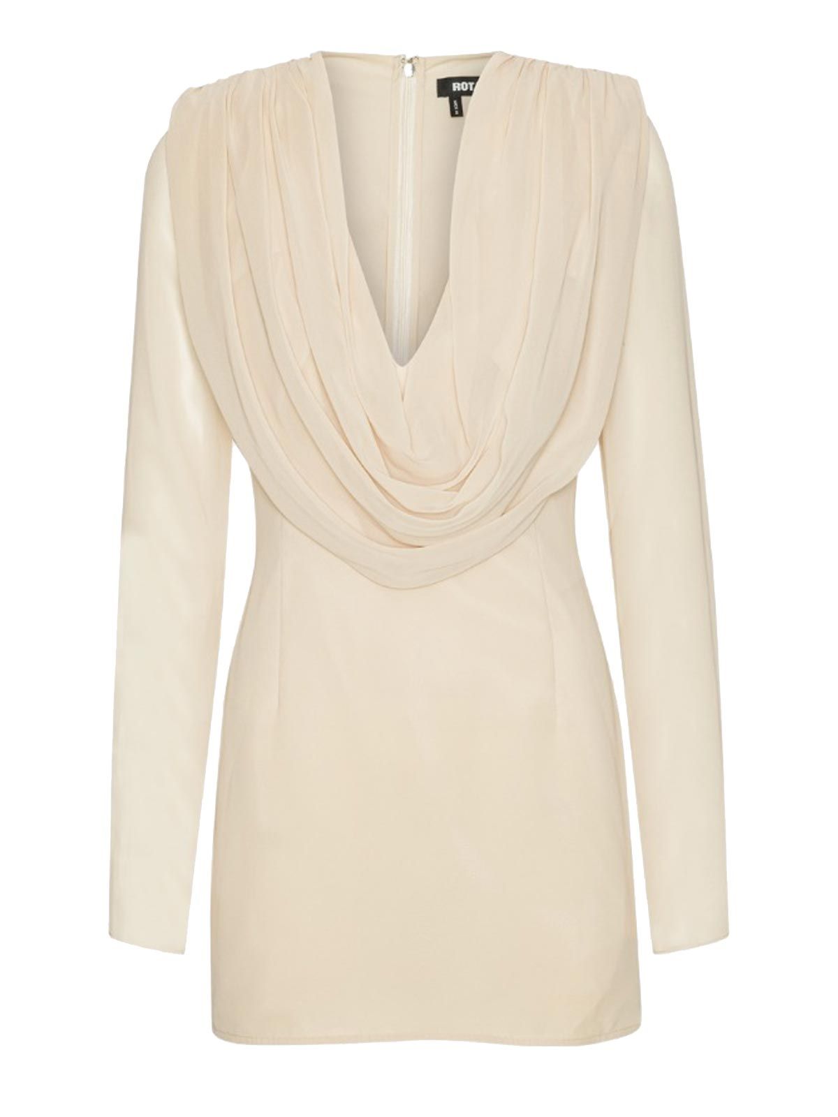 Chiffon Ls Mini Dress