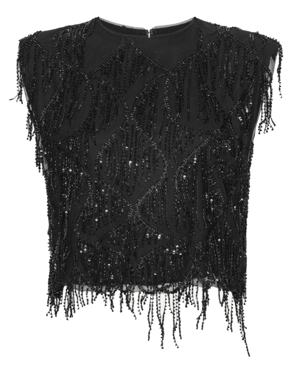 Sequins Sleeveless Top