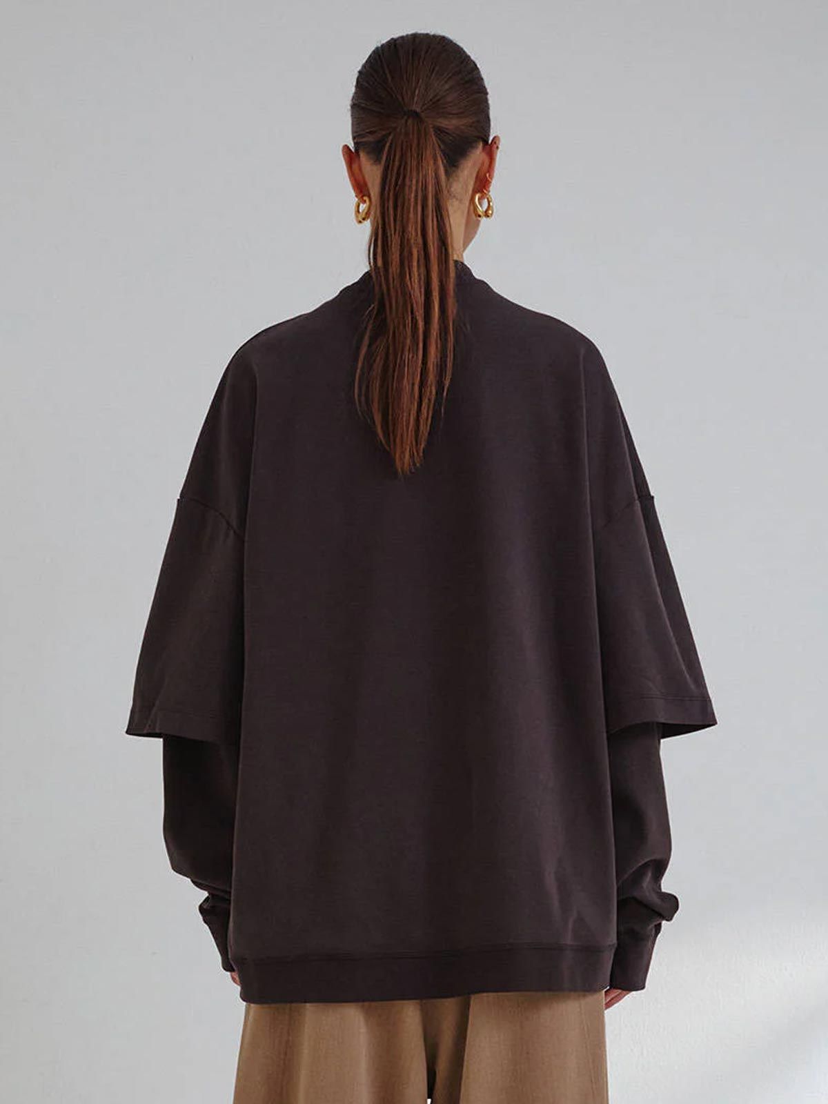 sleeve tee troy double brown  DARKPARK