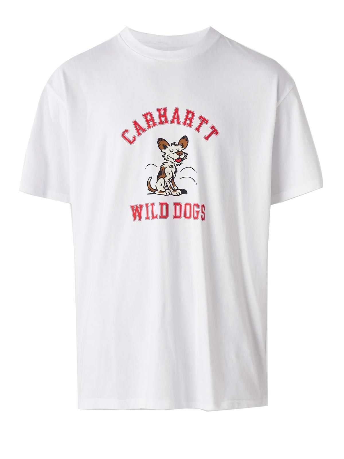 W' S/S Wild Dog white T-shirt - Woman