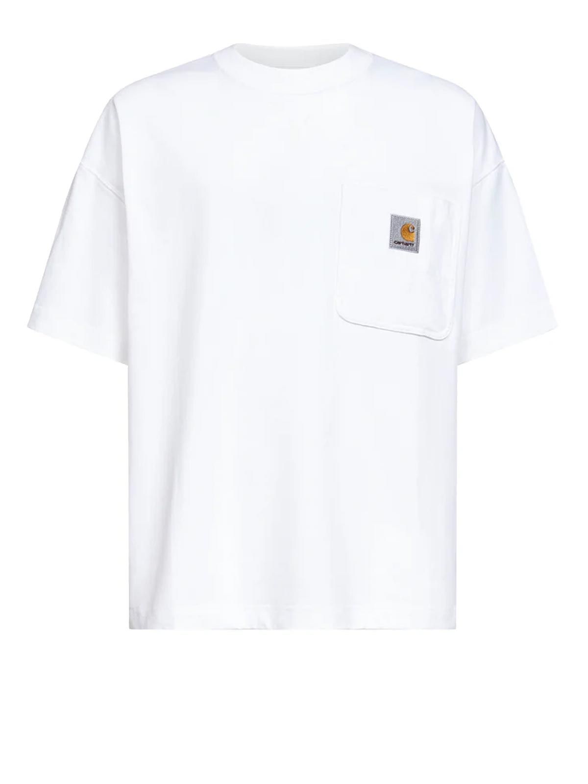 S/S Work Pocket bianca T-shirt - Uomo