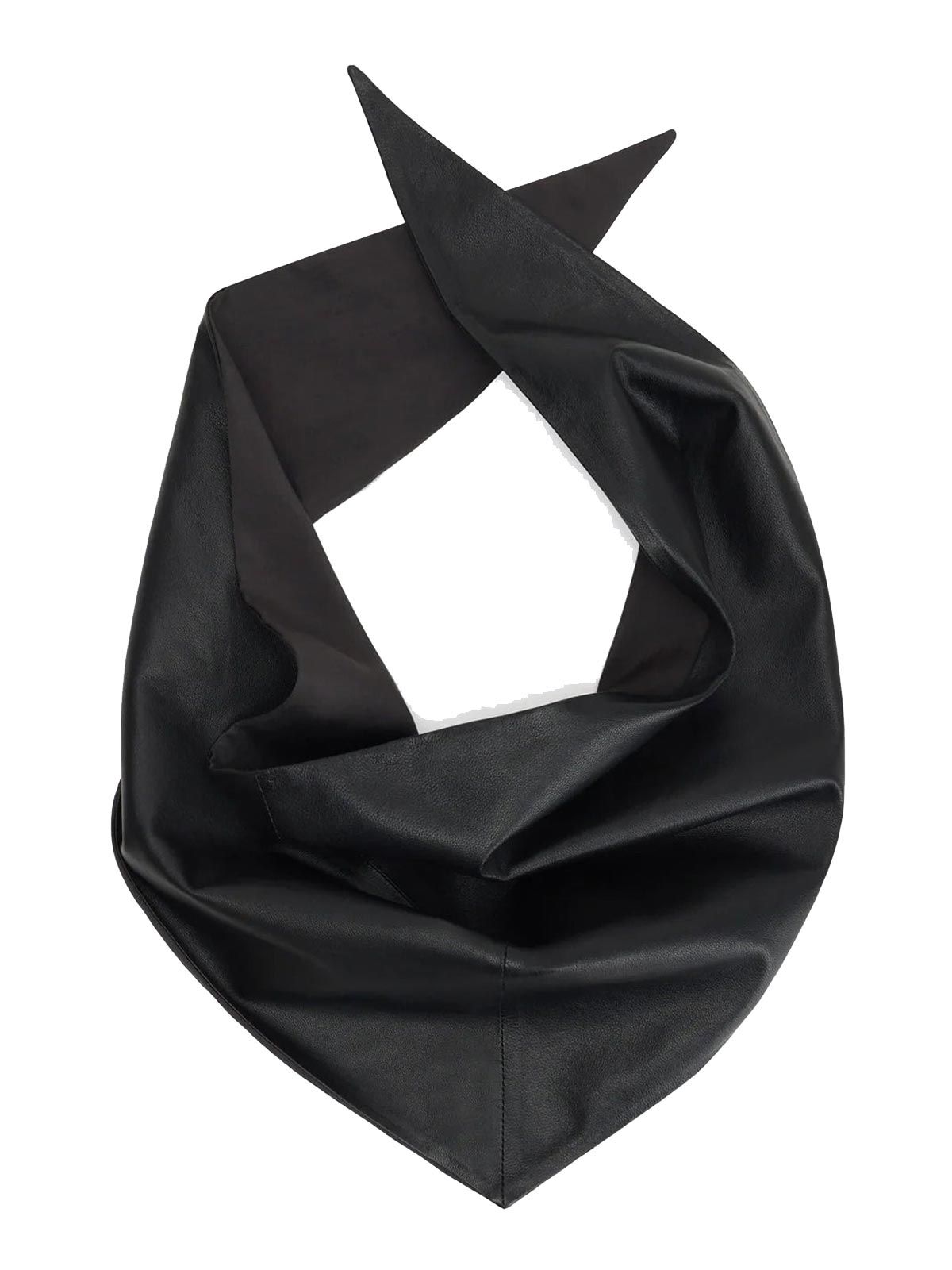LEATHER TRIANGLE SCARF