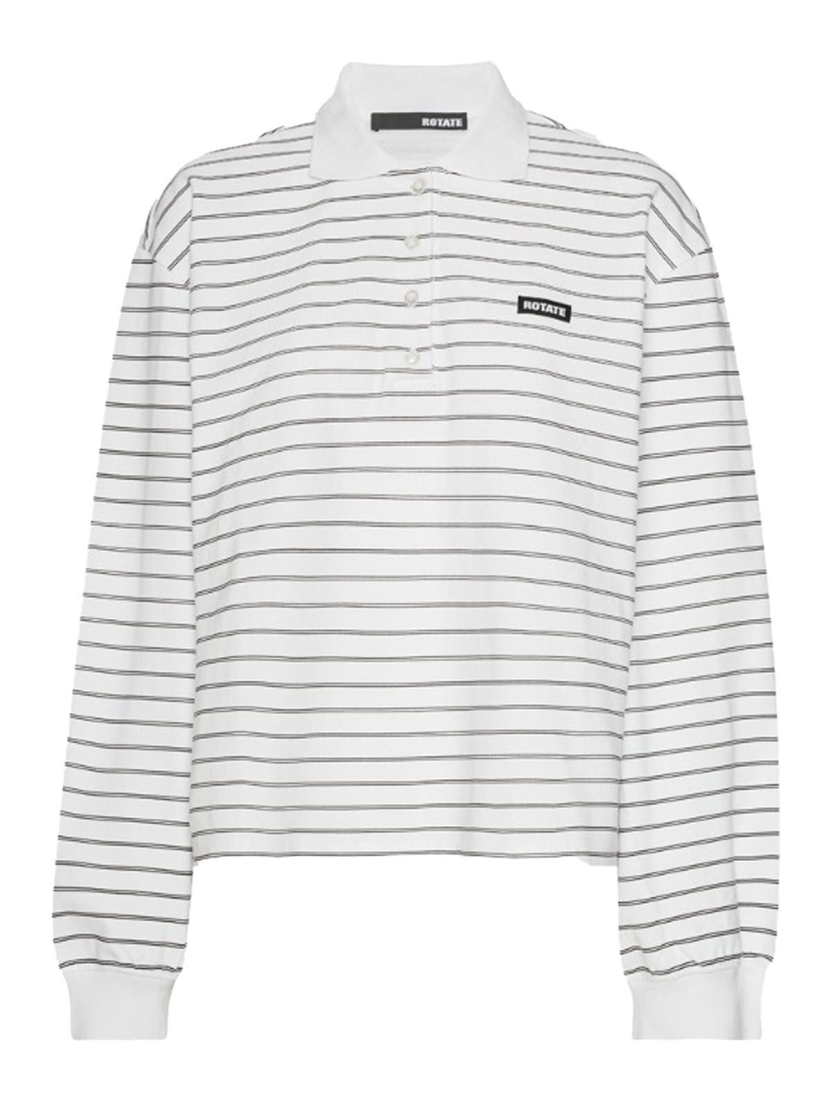 pique longsleeve polo ecru