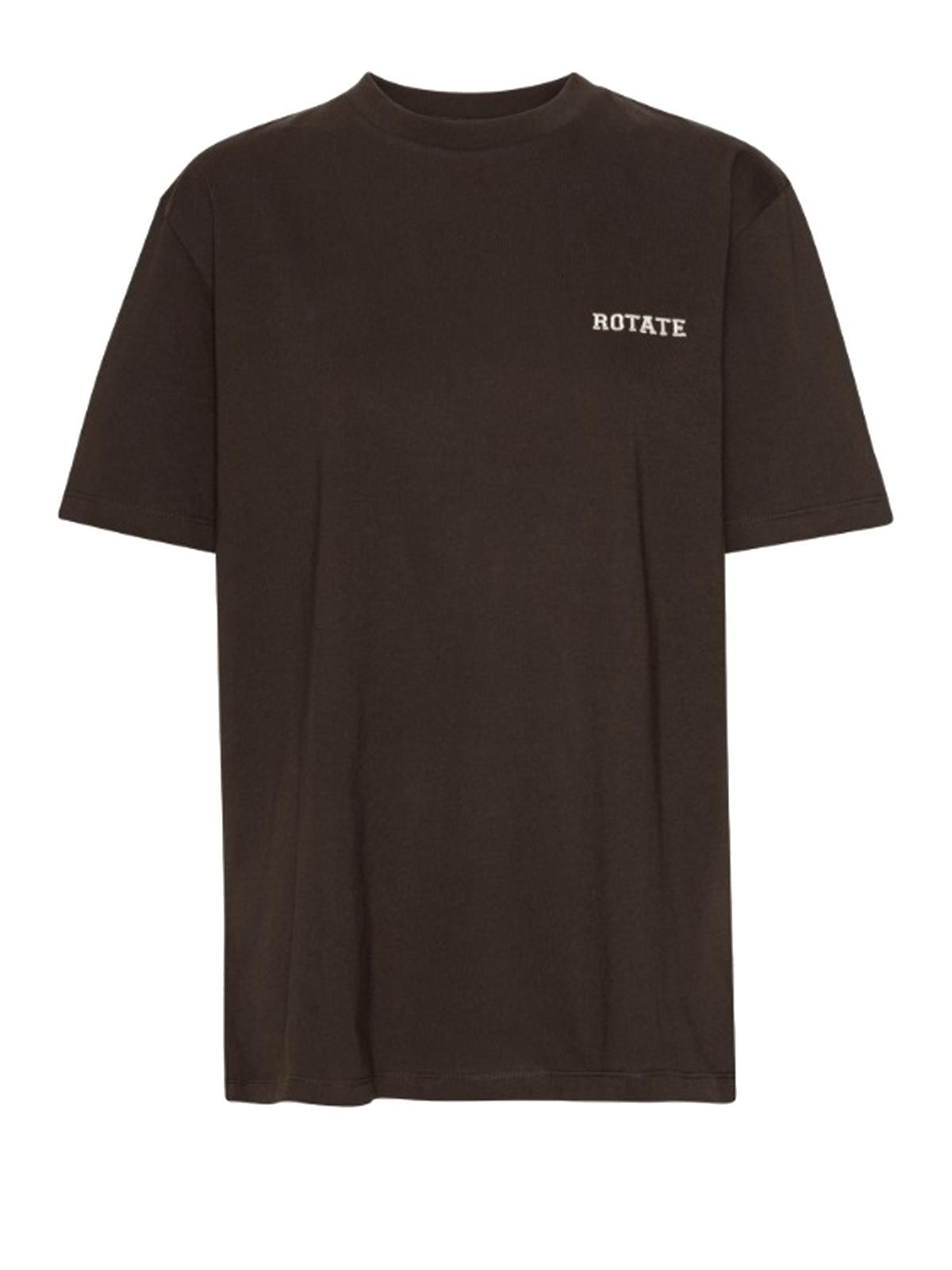 jersey oversized t-shirt marrone