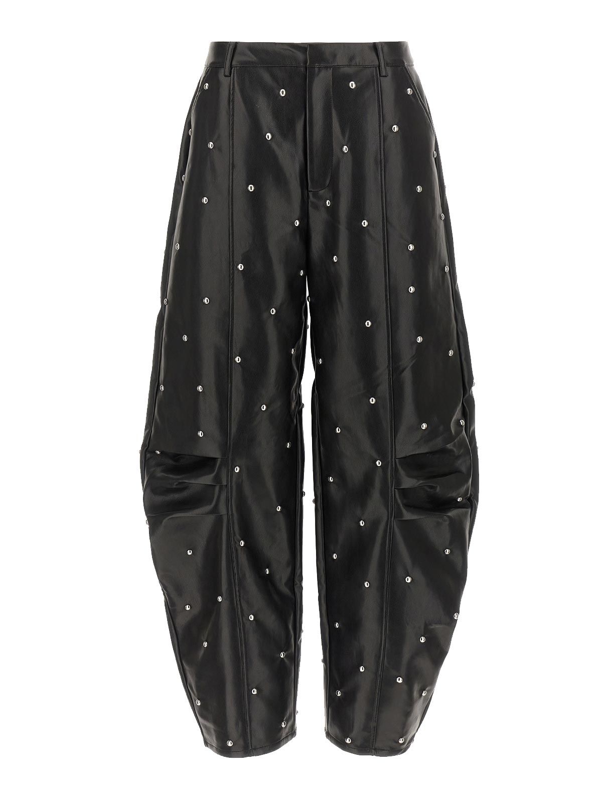 studded cargo pants nero