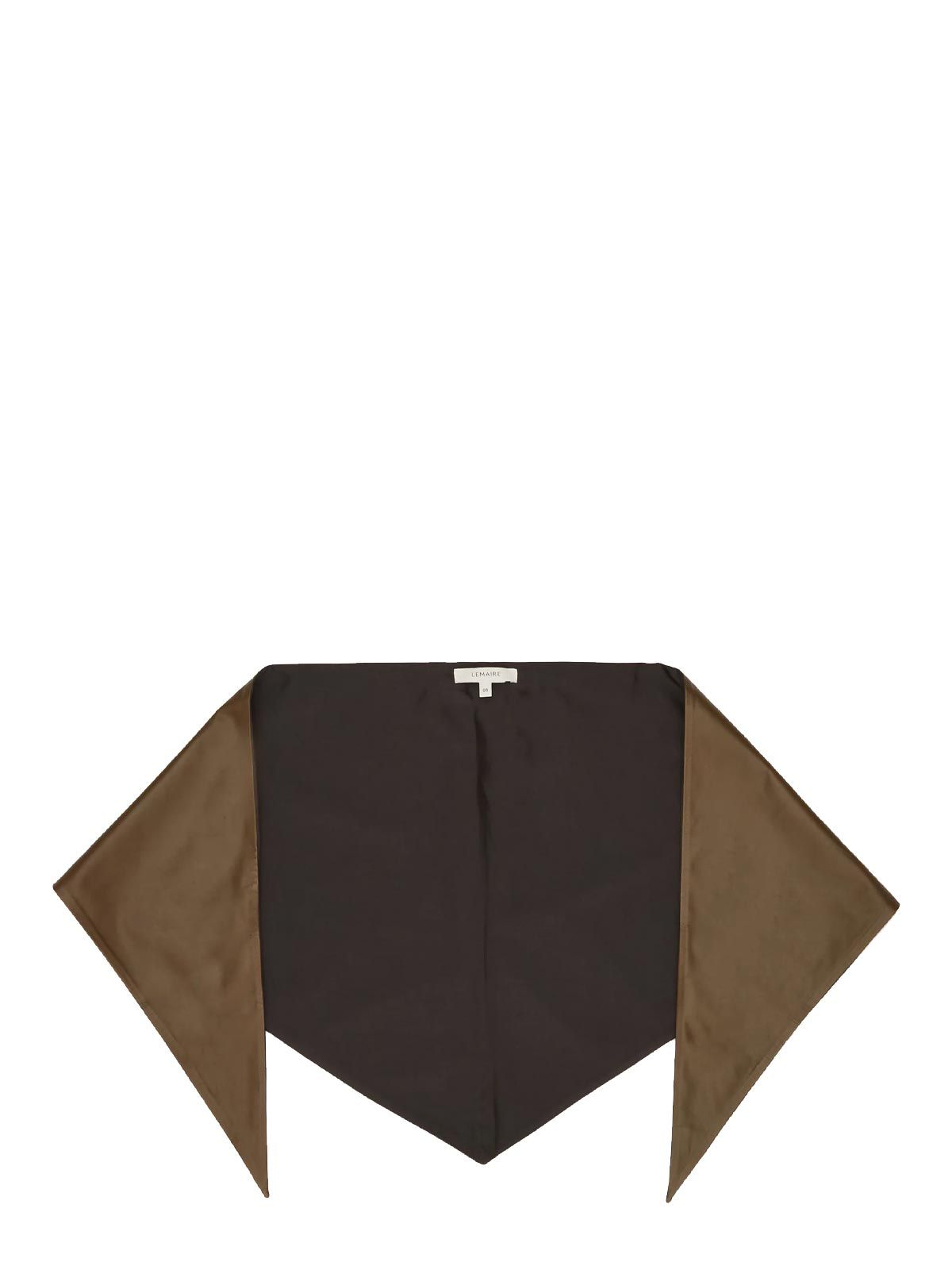 LARGE LEATHER TRIANGLE SCARF