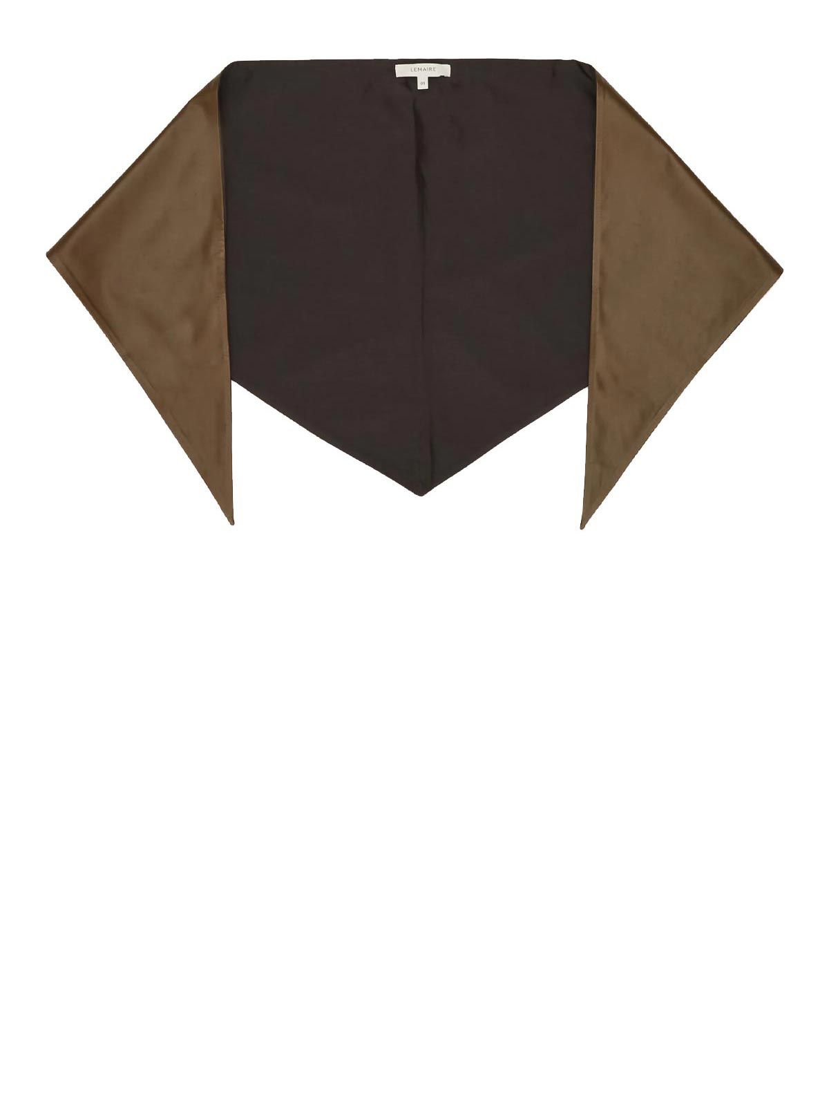 LARGE LEATHER TRIANGLE SCARF