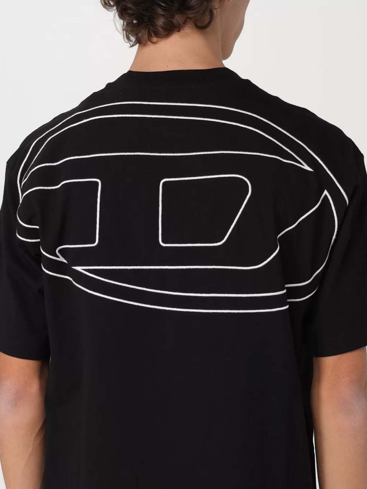 T-shirt boggy Megoval D nera DIESEL