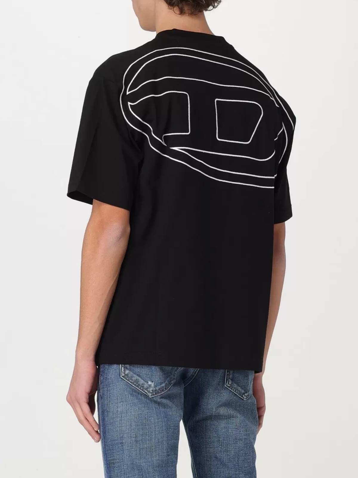T-shirt boggy Megoval D nera DIESEL