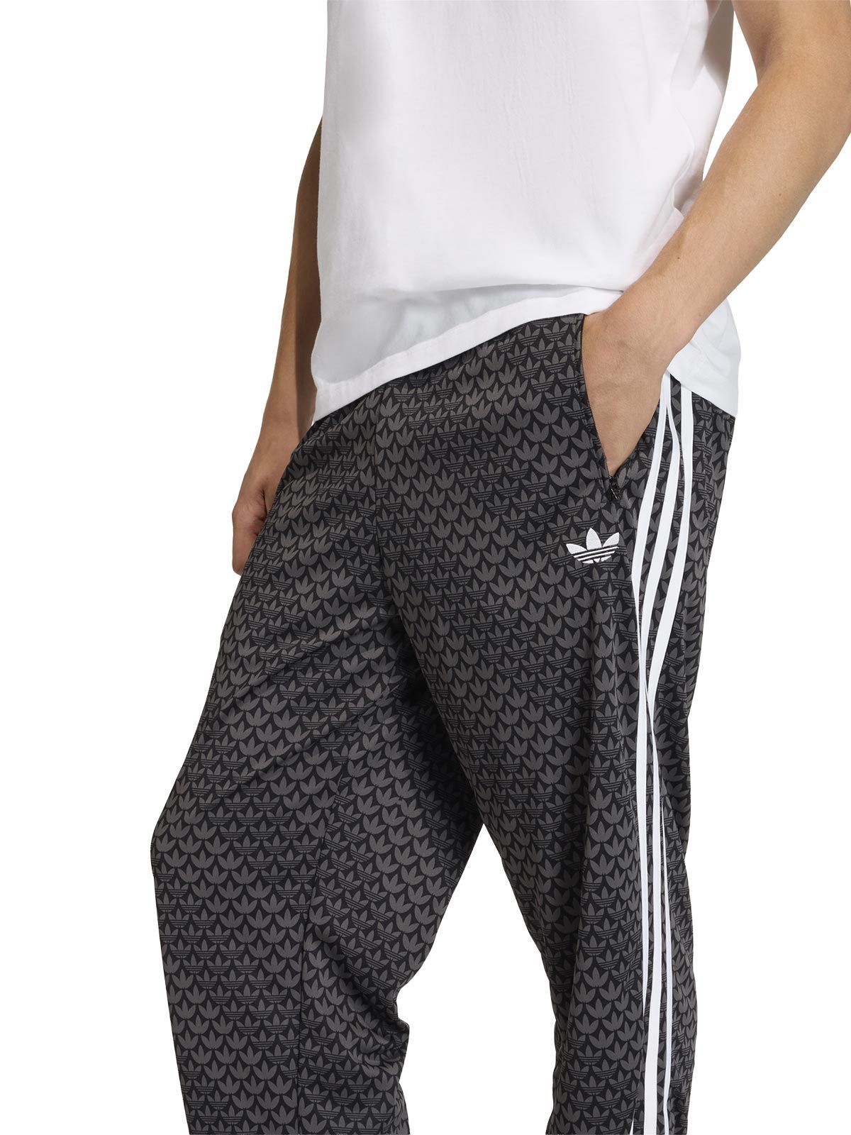 Pants Firebird Loose Monogram black ADIDAS ORIGINALS