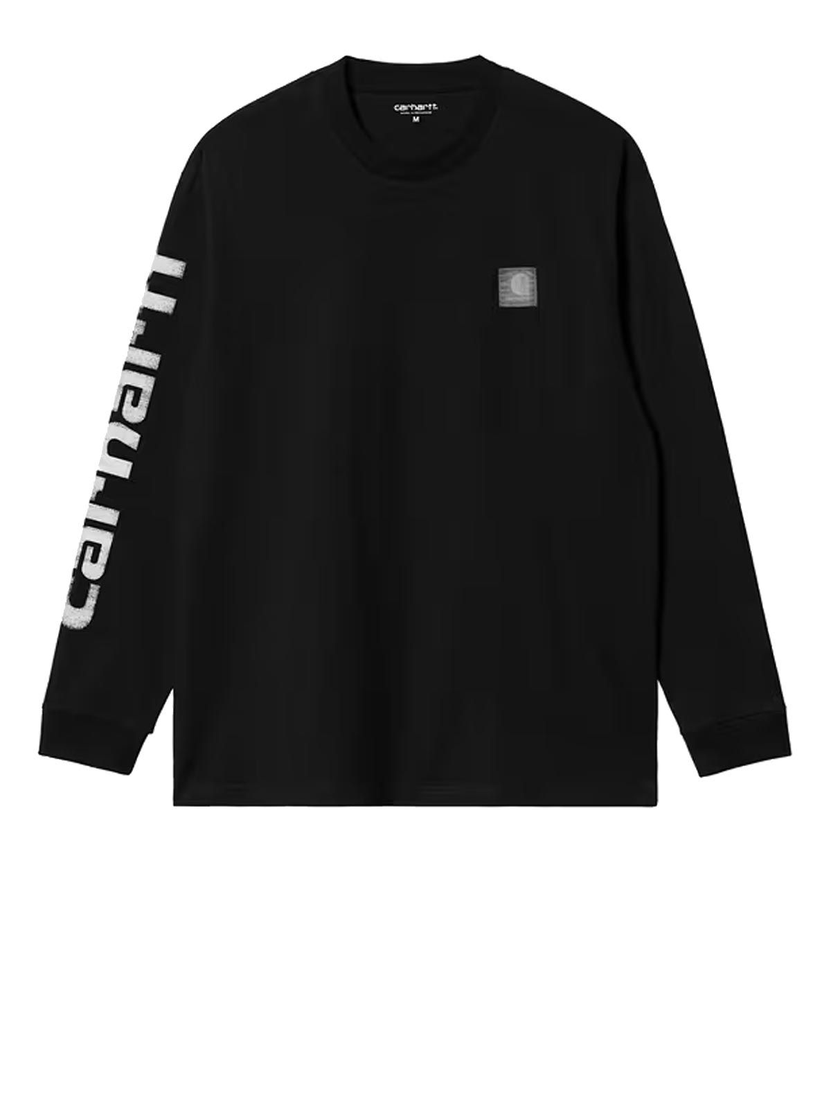 T-shirt L/S Archive Script black
